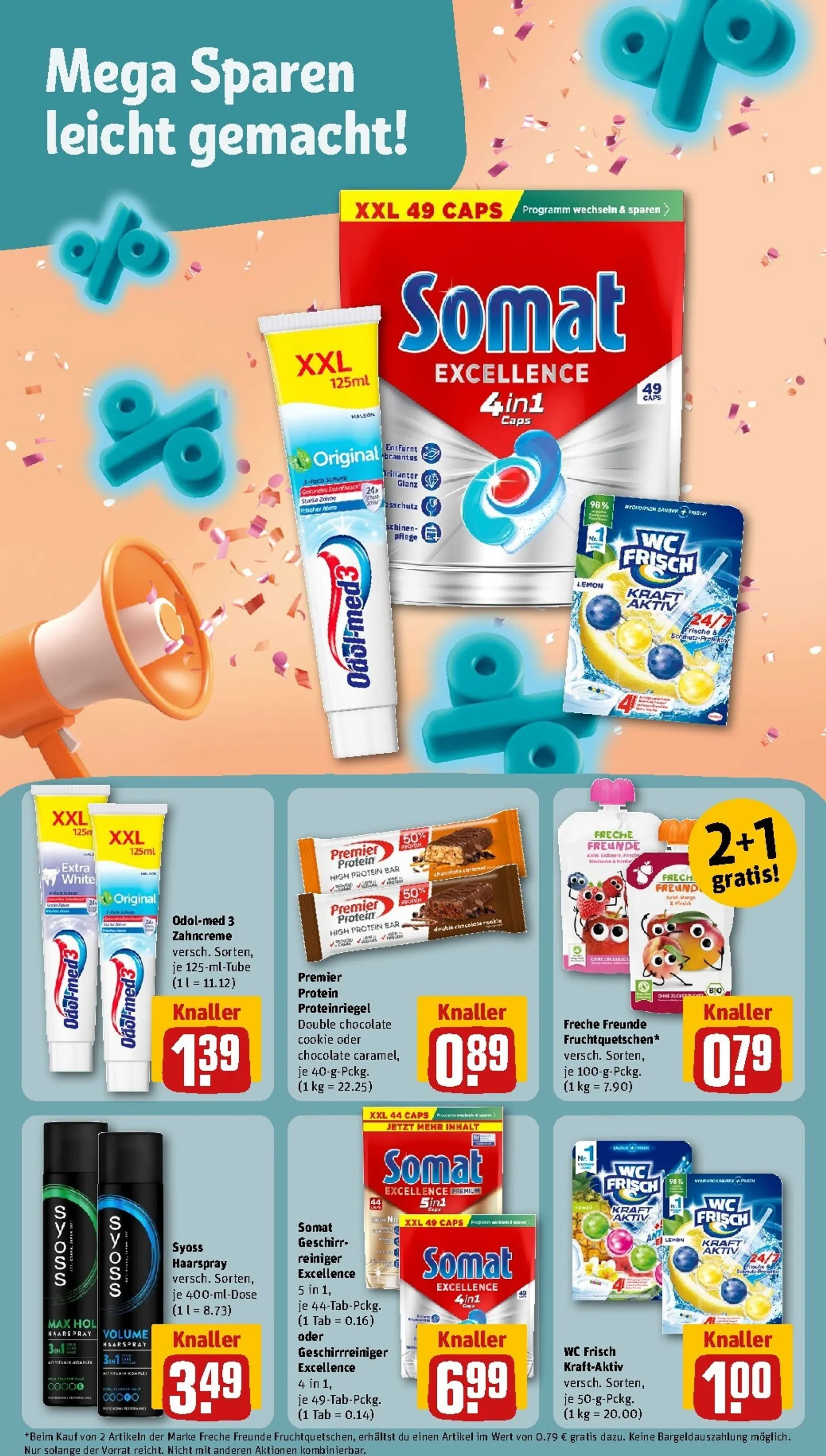 Die REWE Jubelwochen Mega Angebote, mega sparen! von 28. September bis 4. Oktober 2026 - Prospekt seite 8
