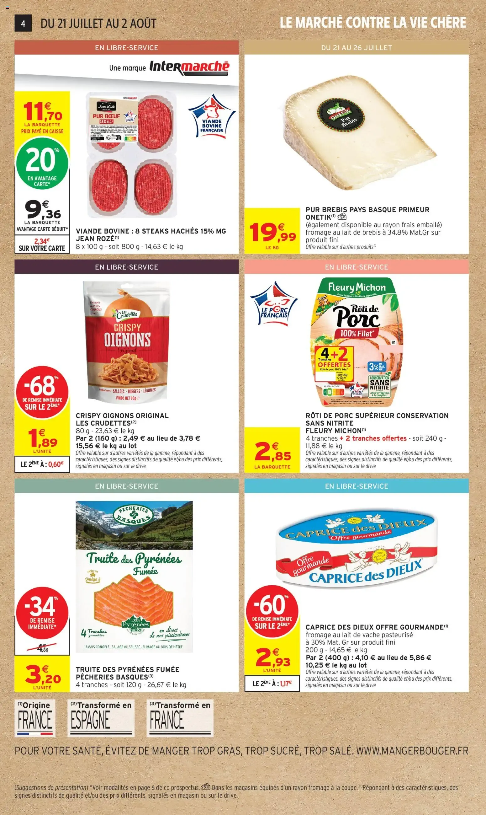 Intermarché - Découvrez nos offres de la semaine à partir du 21/07/2026 - promo en ligne du 21 juillet au 2 août 2026 - Catalogue page 4