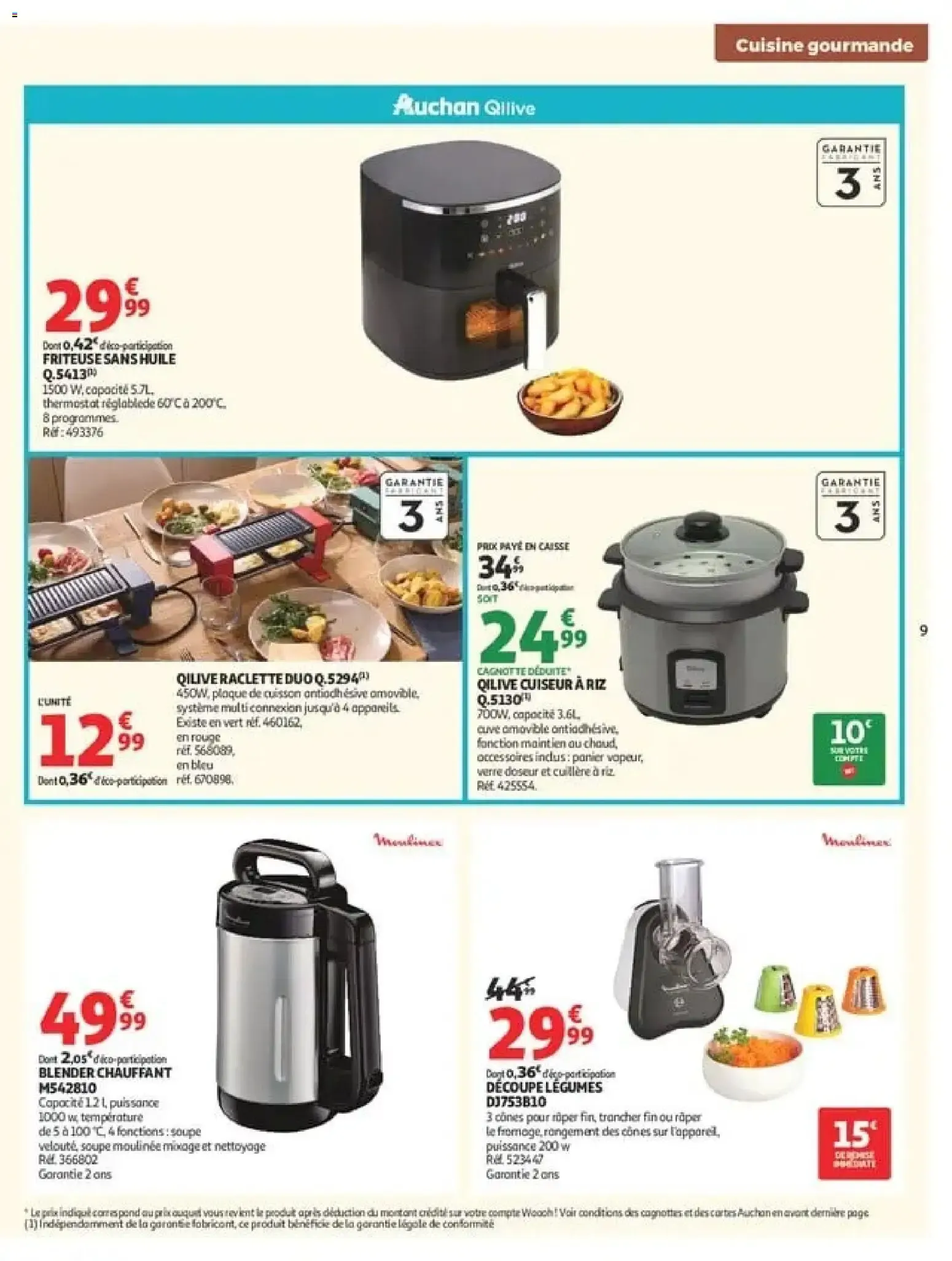 Auchan Cuisine gourmande supers à partir du 22/09/2026 - promo en ligne du 22 septembre au 3 octobre 2026 - Catalogue page 9