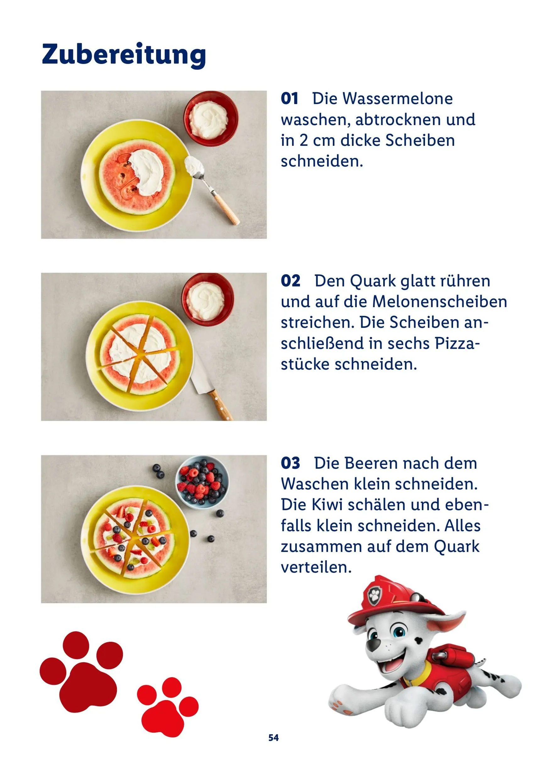 PAW Patrol Rezeptheft von 20. Juli bis 23. August 2026 - Prospekt seite 54
