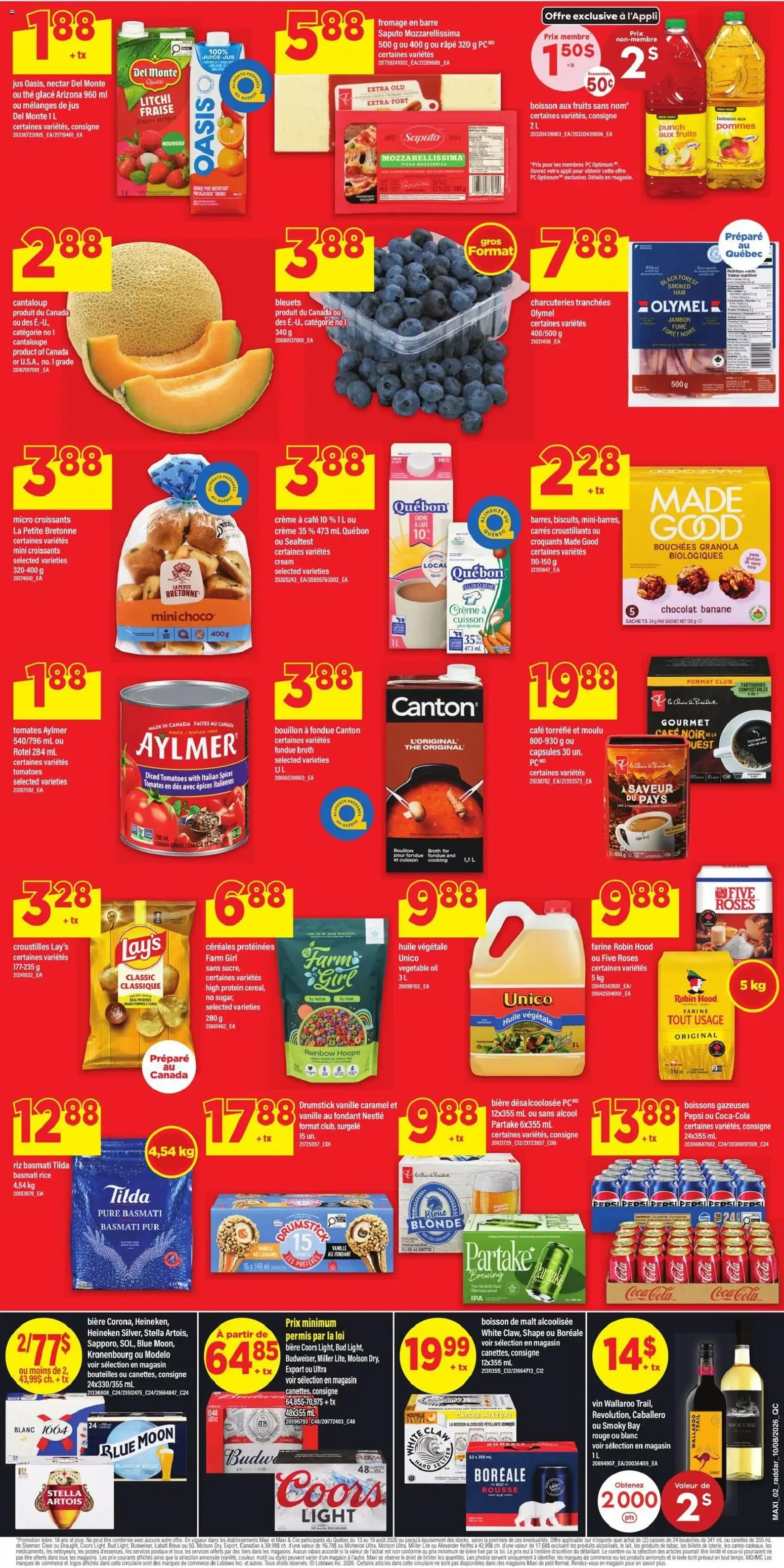 Maxi weekly flyer / circulaire from Aug 13, 2026 > weekly specials & deals from August 13 to August 19 2026 - flyer page 2