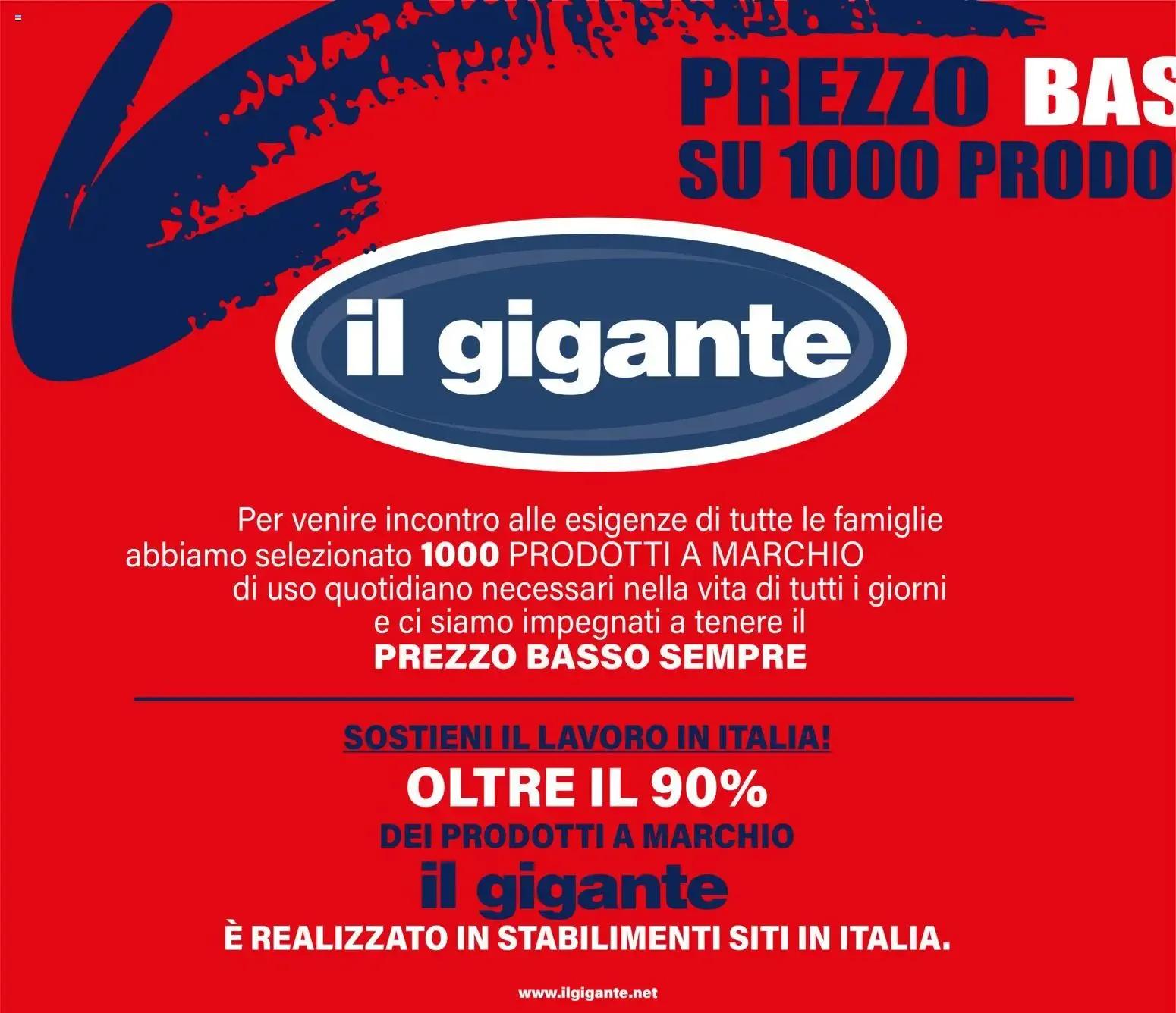 Il Gigante Prezzo Basso Sempre su 1000 prodotti a marchio da 16 luglio a 20 settembre di 2026 - Pagina del volantino 2