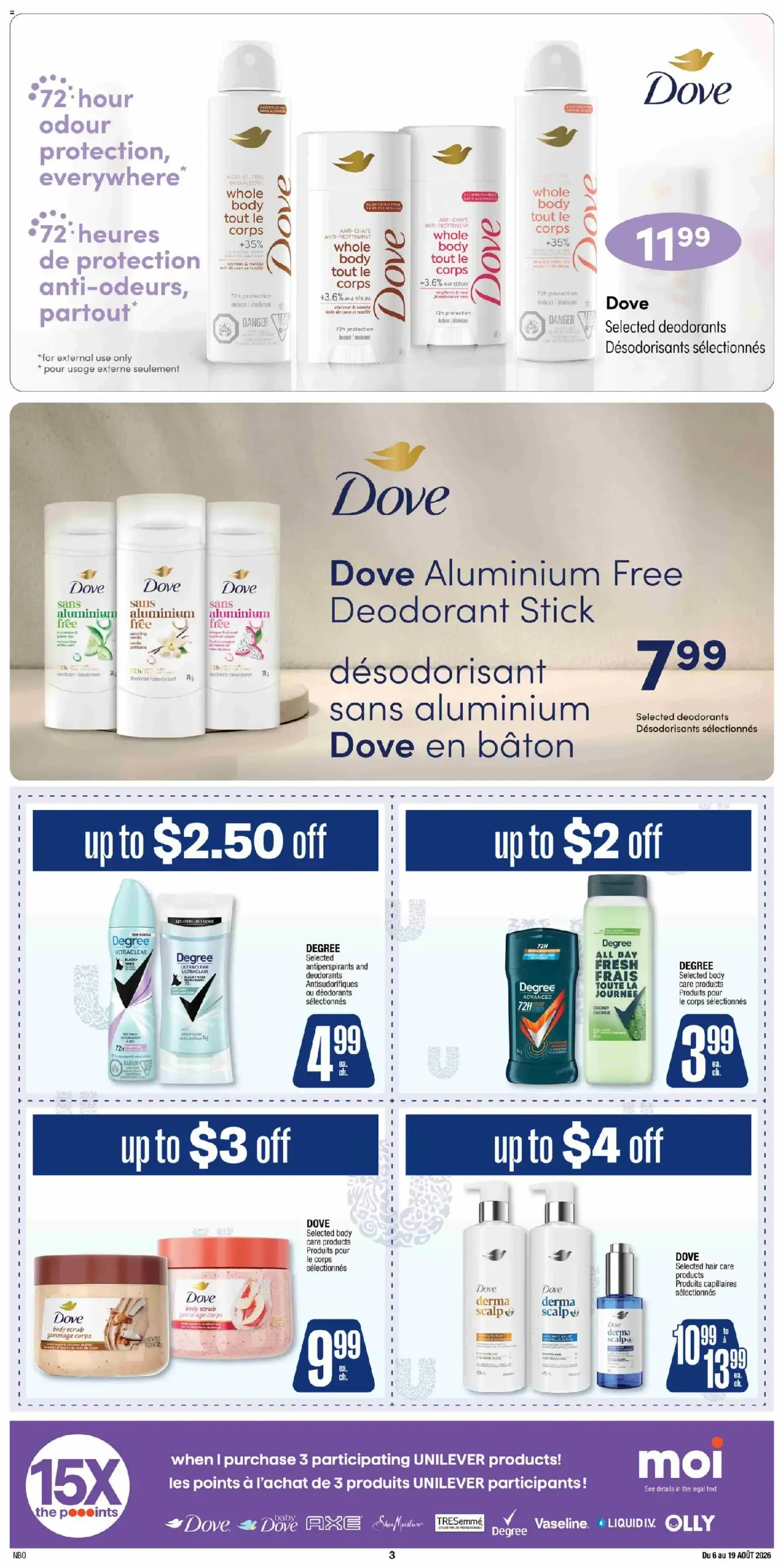 Jean Coutu Unilever Flyer from August 6 to August 19 2026 - flyer page 3