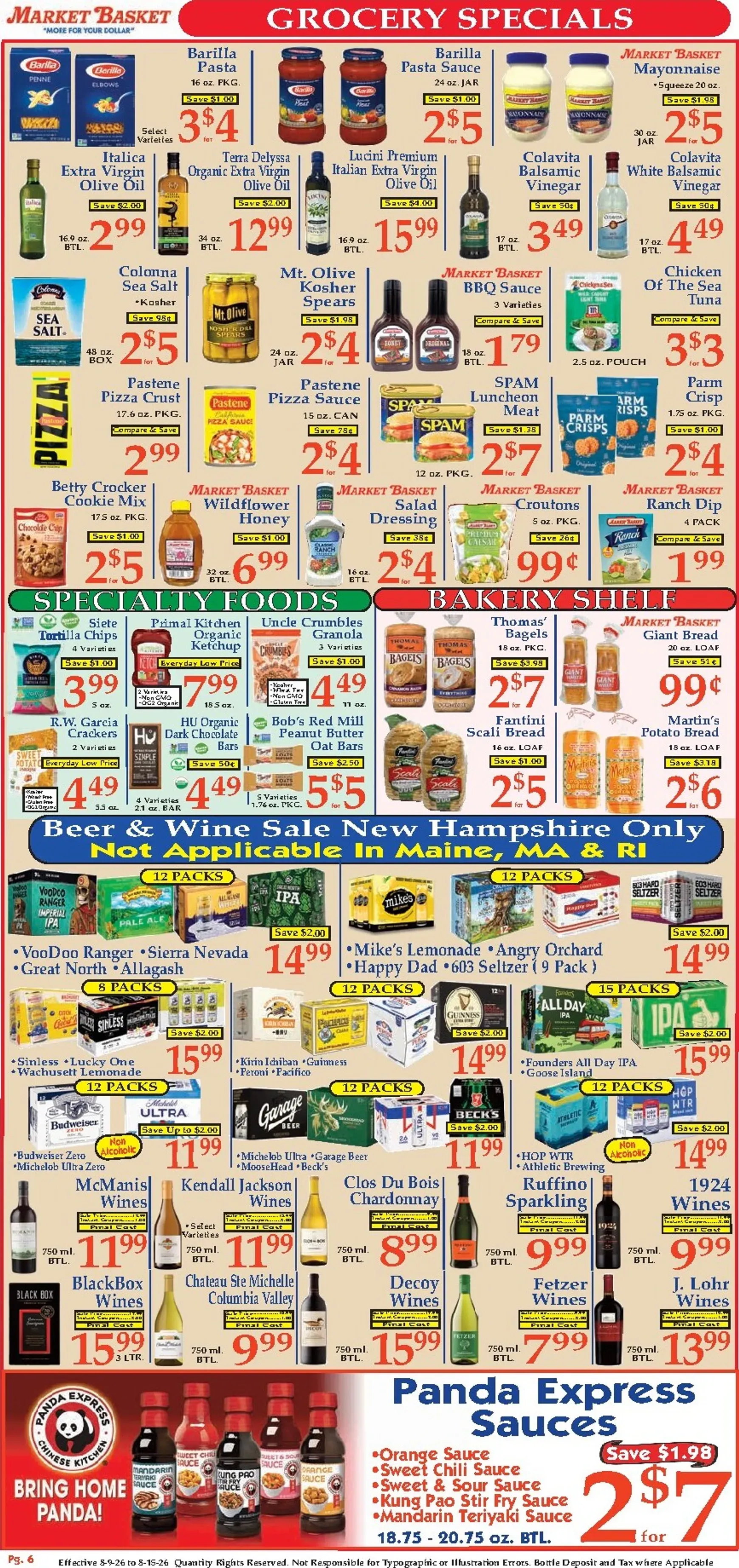 Weekly ad Current Market Basket leaflet valid from Sunday 08/09/2026 to Saturday 08/15/2026 from August 9 to August 15 2026 - Page 6