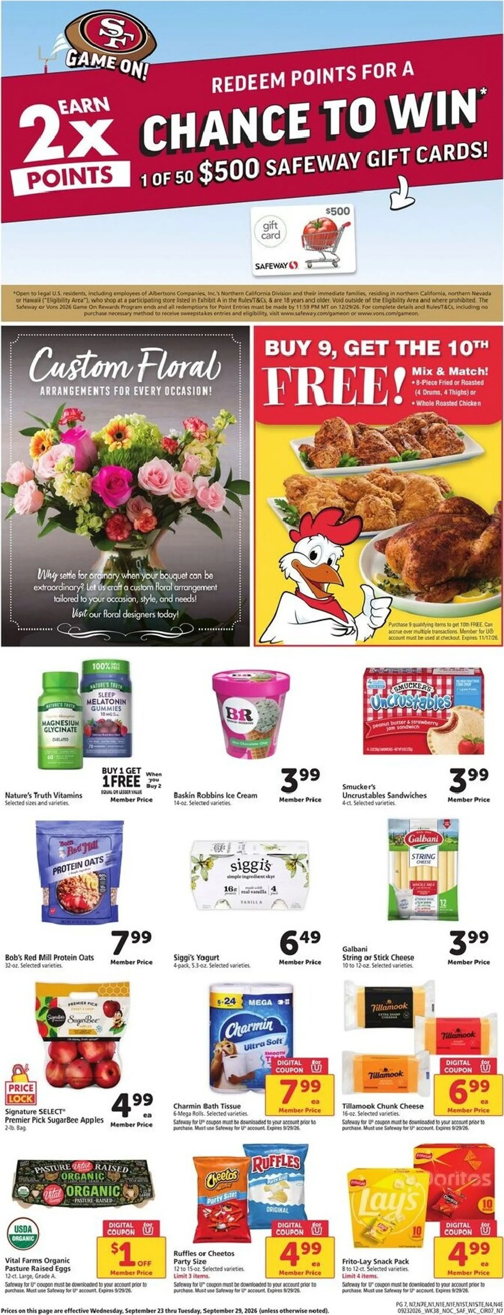 Weekly ad Current Safeway leaflet valid from Wednesday 09/23/2026 to Tuesday 09/29/2026 from September 23 to September 29 2026 - Page 7