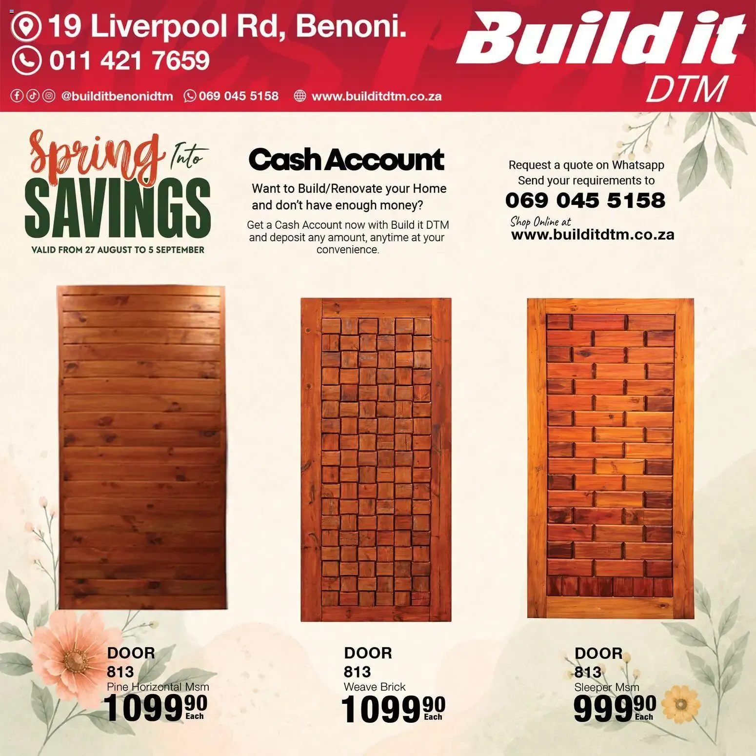 Build it DTM - Spring Savings from 27 August to 5 September 2023 - Catalogue Page 3