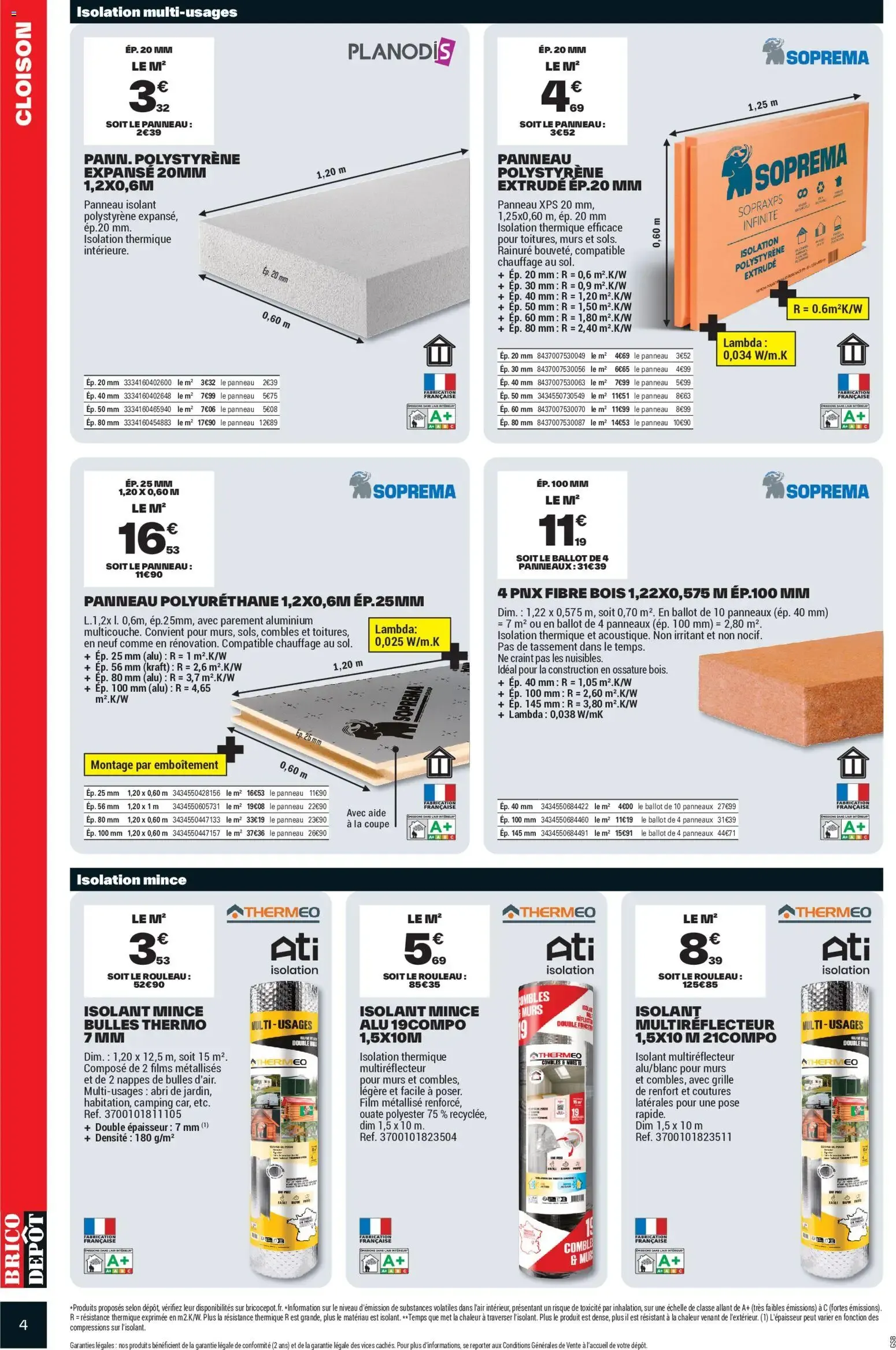 Prix Dépôt Spécial Chauffage Isolation du 9 octobre au 22 octobre 2026 - Catalogue page 4