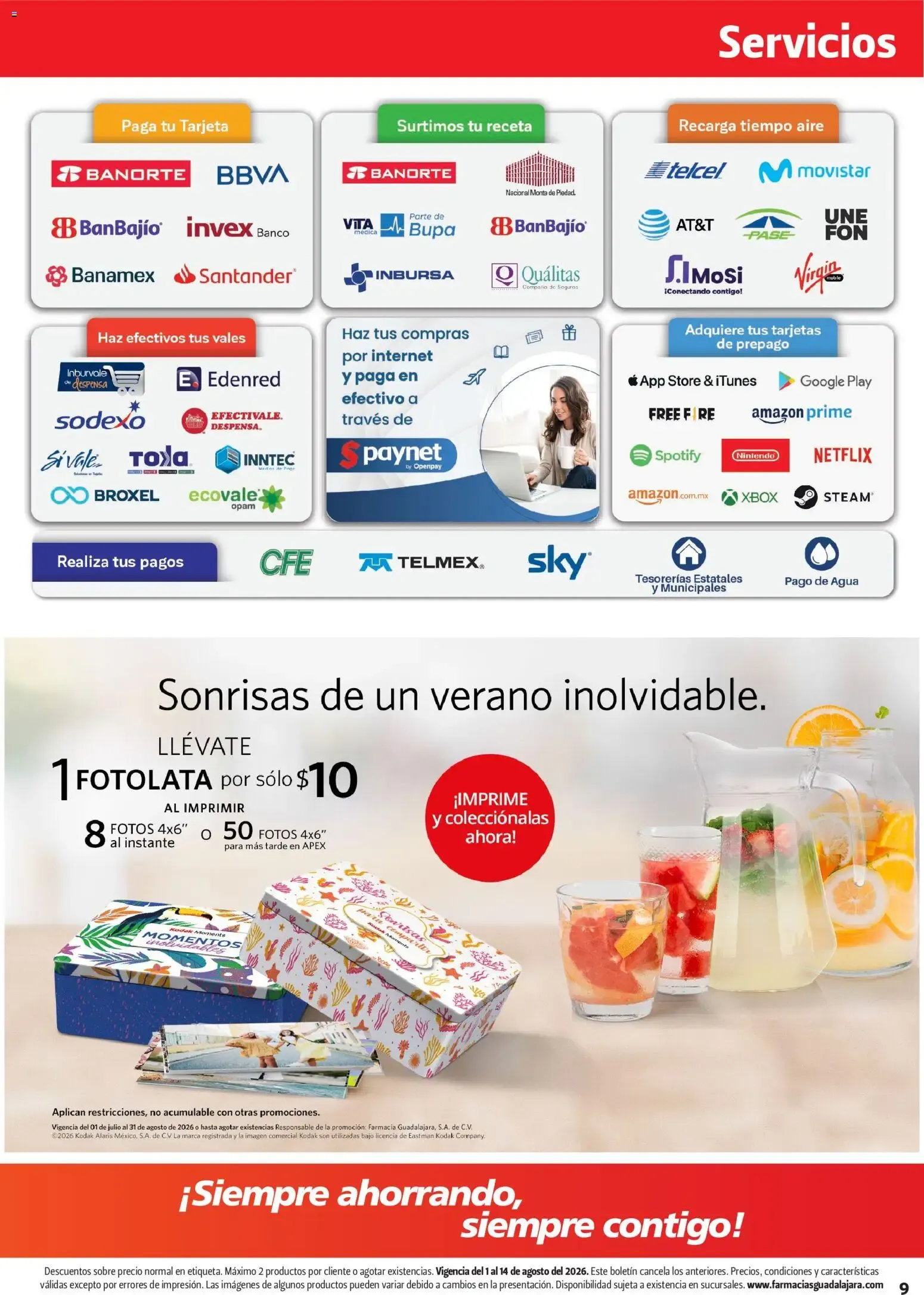 Catálogo de Farmacia Guadalajara catálogo (01/08/2026 - 14/08/2026) - catálogo en línea 1 de agosto al 14 de agosto 2026 - Pagina 9