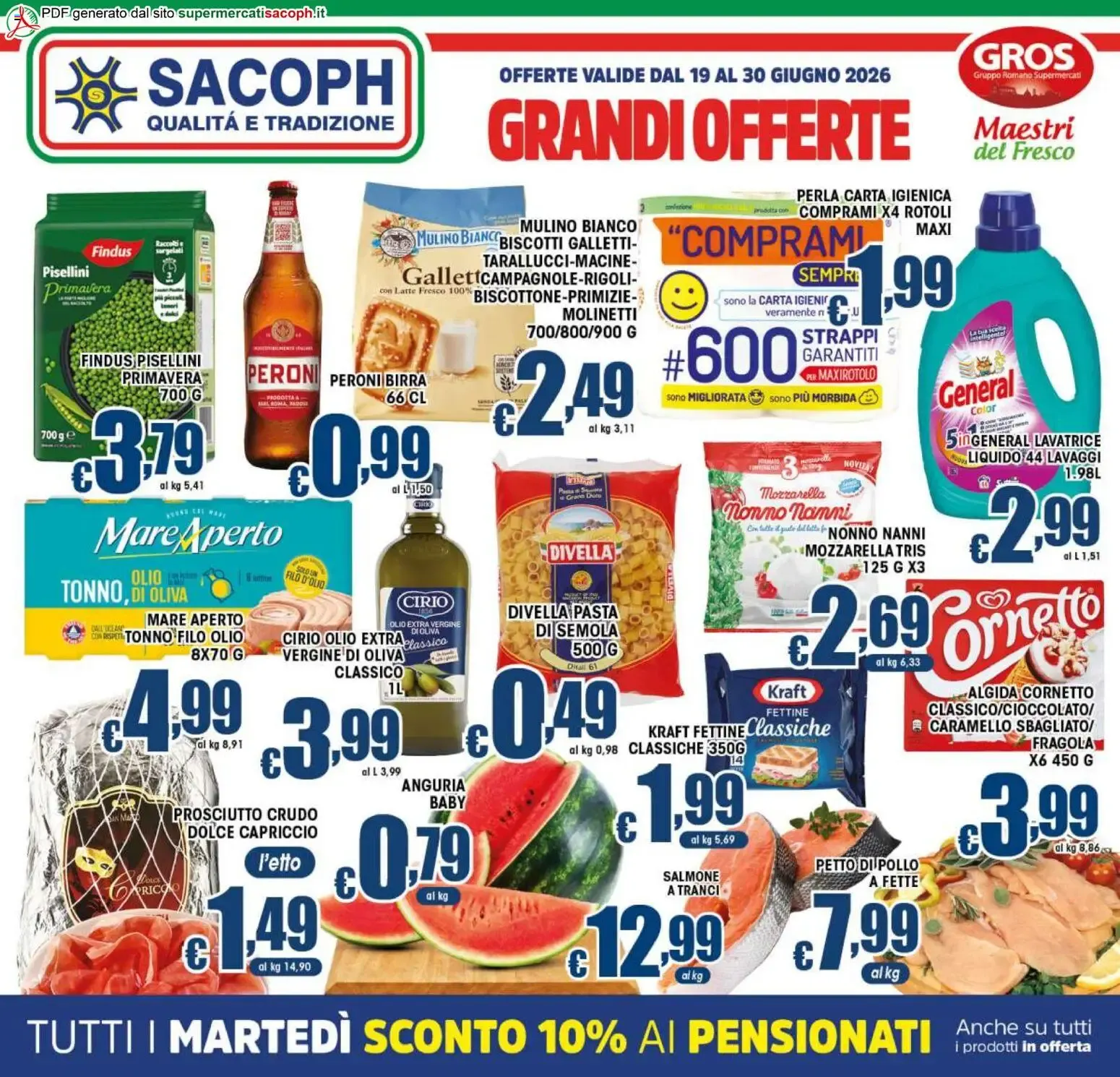 Sacoph volantino dal 19/06/2026 - online Offerte da 19 giugno a 30 giugno di 2026 - Pagina del volantino 1