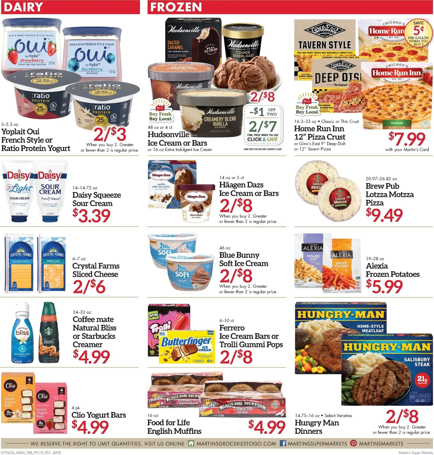 Weekly ad Current Martin's Super Markets leaflet valid from Sunday 07/26/2026 to Saturday 08/01/2026 from July 26 to August 1 2026 - Page 10