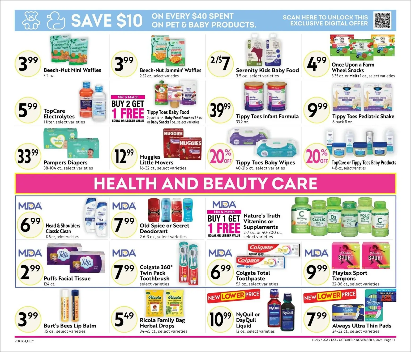 Weekly ad Current Lucky - Steals & Deals leaflet valid from Wednesday 10/07/2026 to Tuesday 11/03/2026 from October 7 to November 3 2026 - Page 11