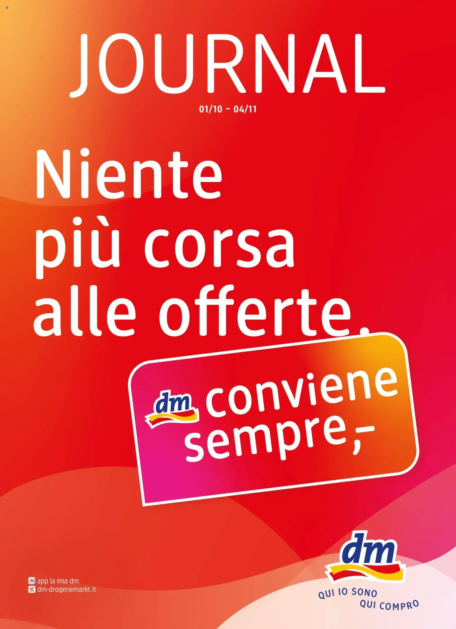 dm JOURNAL da 1 ottobre a 4 novembre di 2026 - Pagina del volantino 1