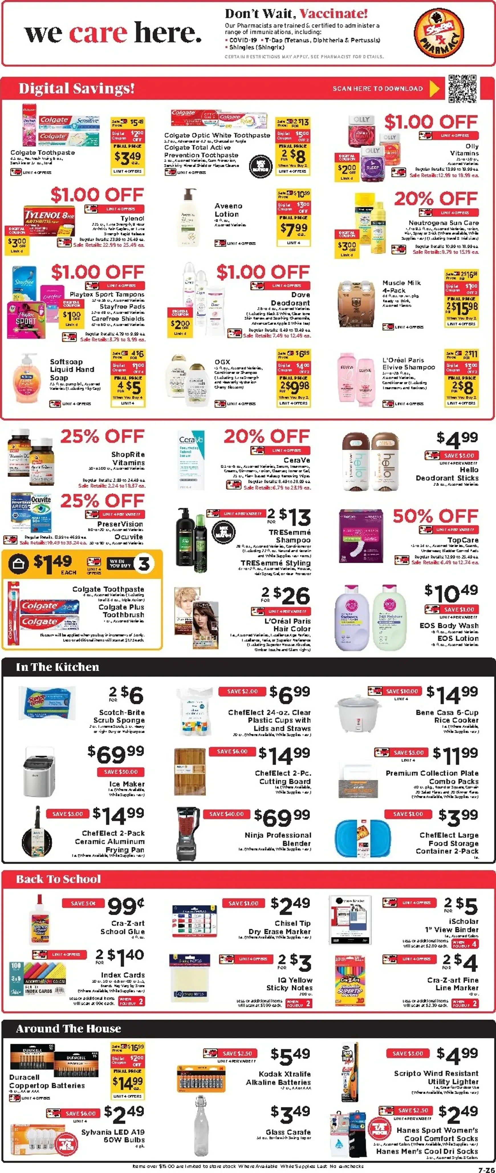 Weekly ad Current ShopRite leaflet valid from Sunday 07/19/2026 to Saturday 07/25/2026 from July 19 to July 25 2026 - Page 9