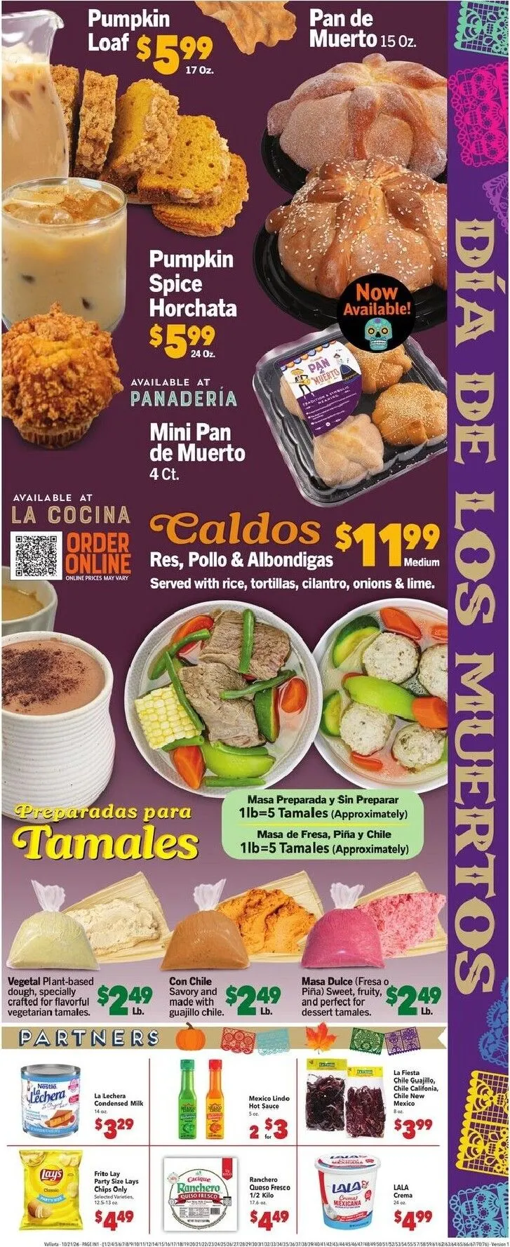 Weekly promotion Current Vallarta leaflet valid from Wednesday 10/21/2026 to Tuesday 10/27/2026 spanning from October 21 to October 27 2026 - Page 5 for Catalogue 365