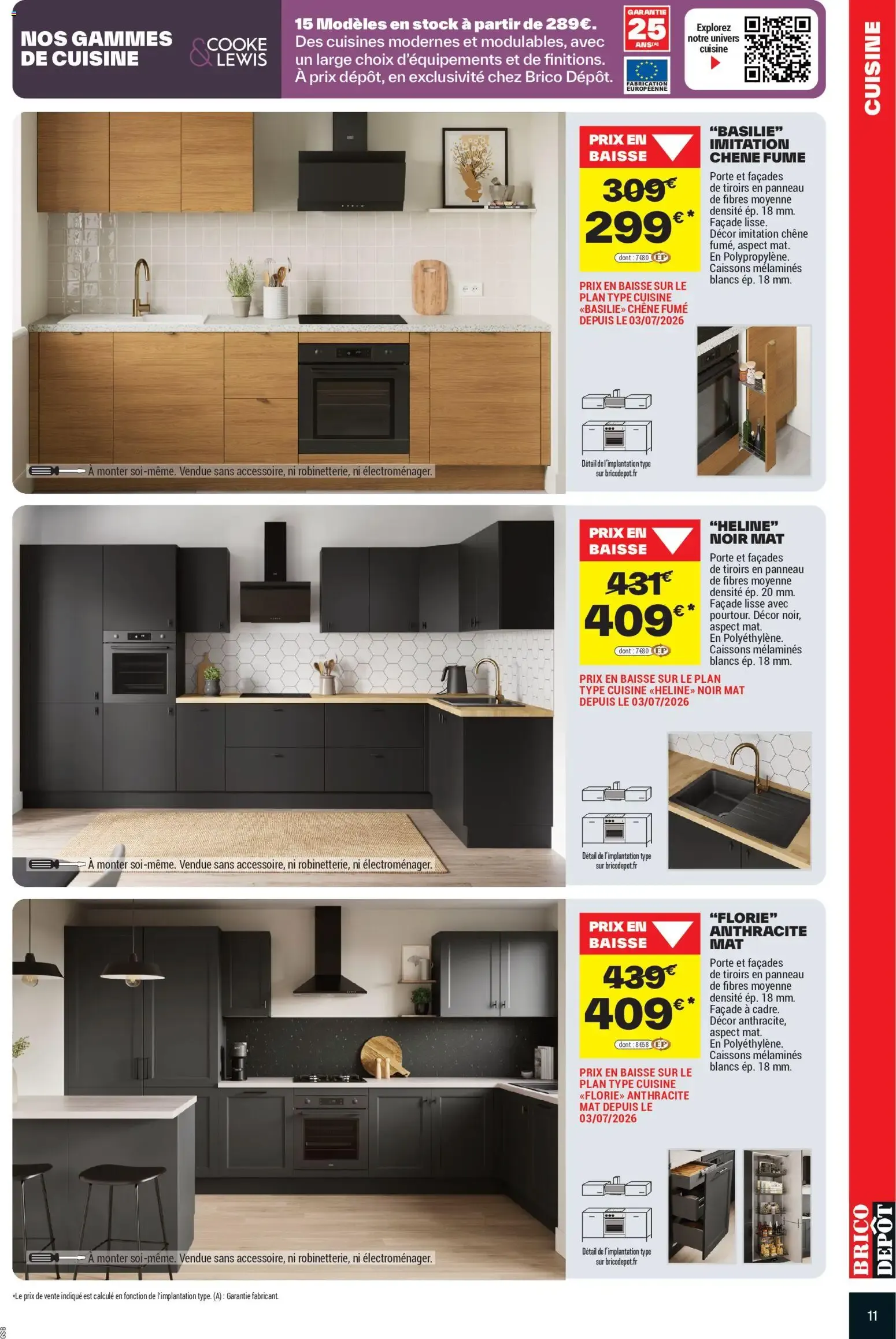 Brico Dépôt catalogue à partir du 25/09/2026 - promo en ligne du 25 septembre au 8 octobre 2026 - Catalogue page 11