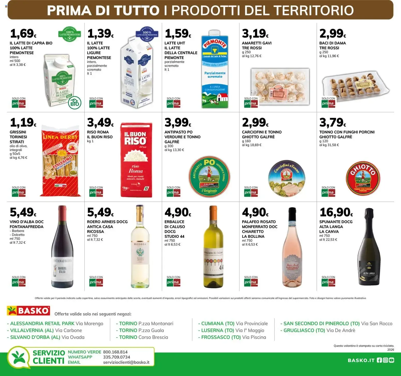 PRIMA DI TUTTO I PRODOTTI DEL TERRITORIO da 14 luglio a 27 luglio di 2026 - Pagina del volantino 4