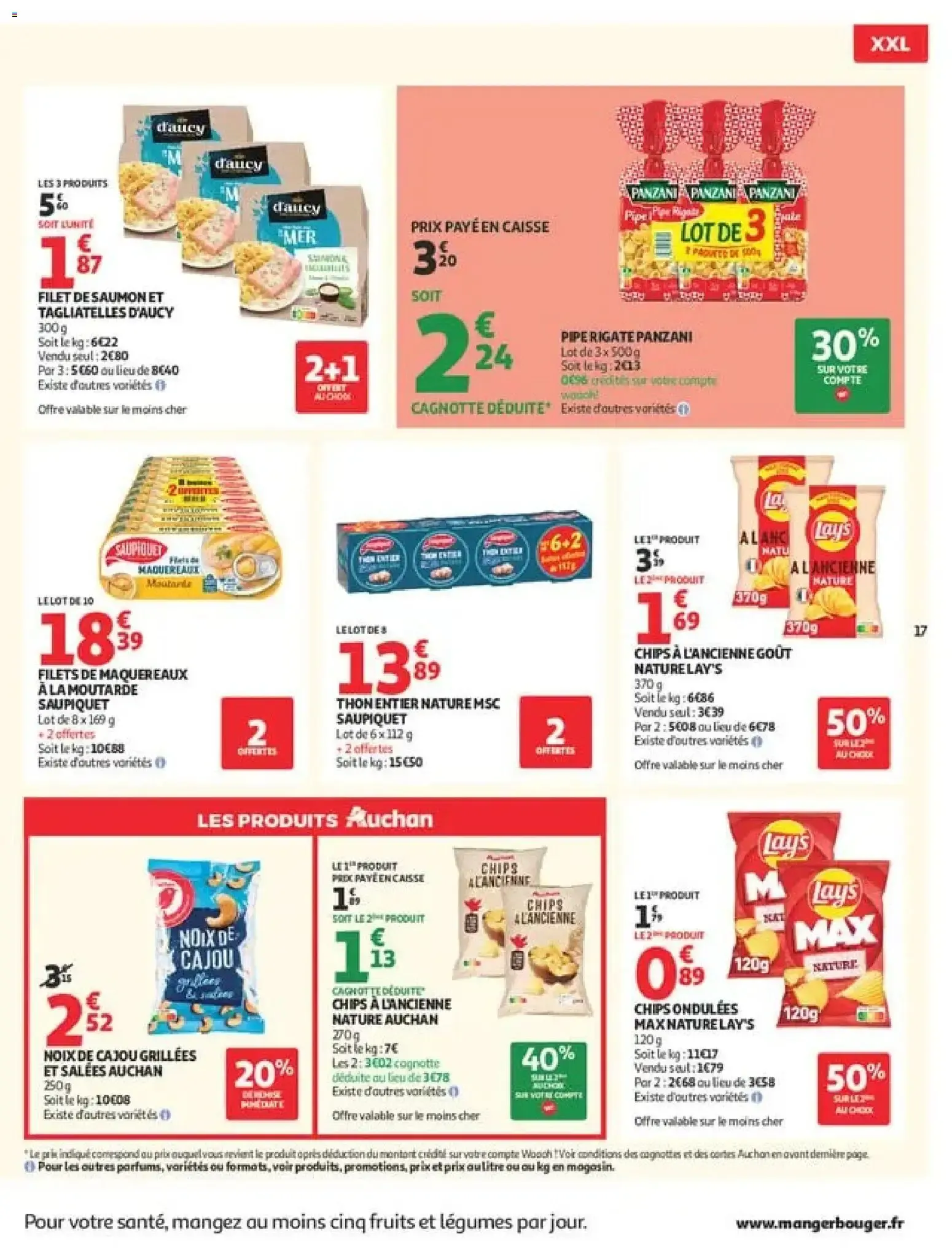 Auchan Promos XXL, rentrée à partir du 21/07/2026 - promo en ligne du 21 juillet au 2 août 2026 - Catalogue page 17