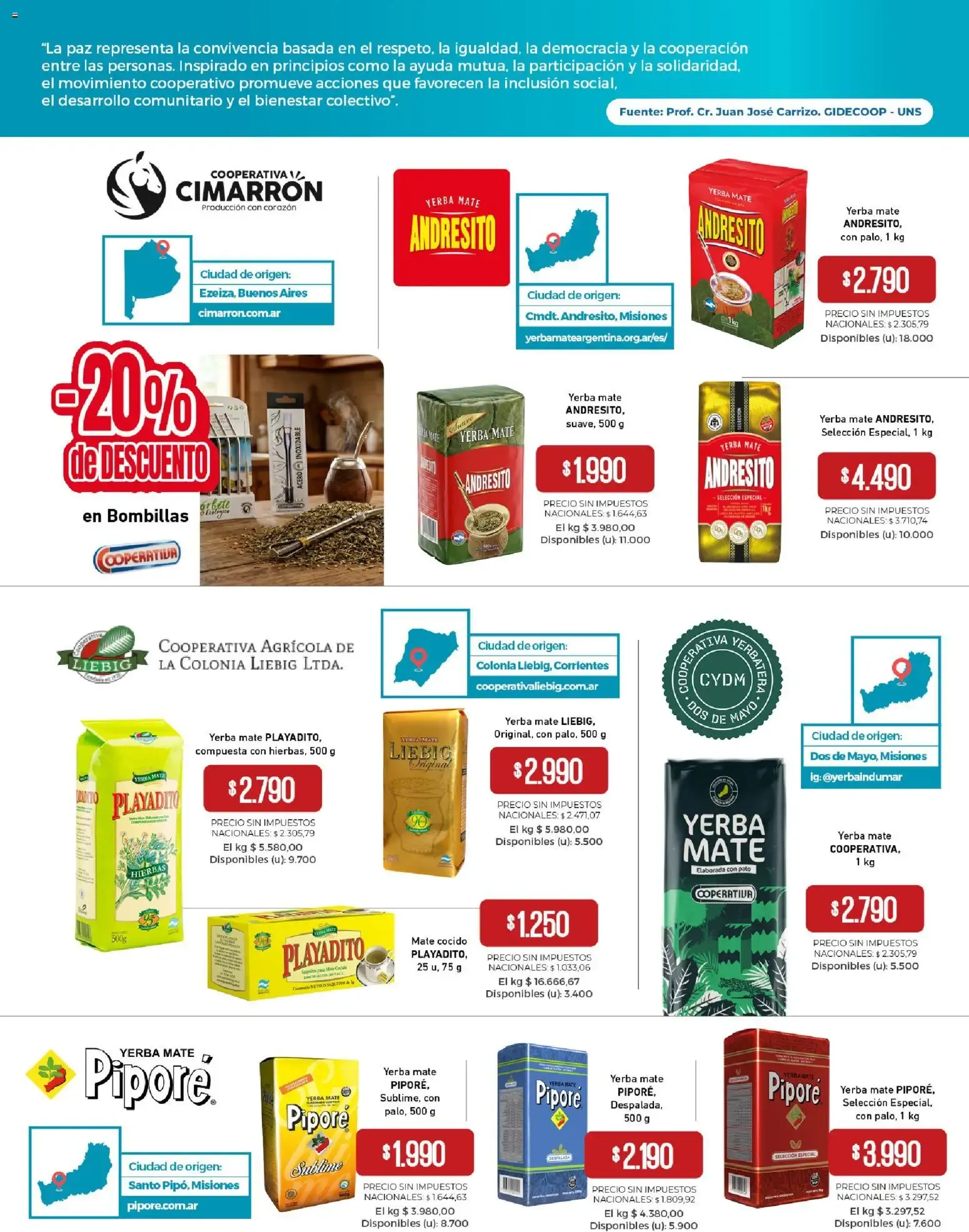 Ofertas de Día Internacional de las Cooperativas 2026: Las cooperativas por un mundo en paz. 4 de julio al 4 de julio 2026 - Página 9 del catálogo