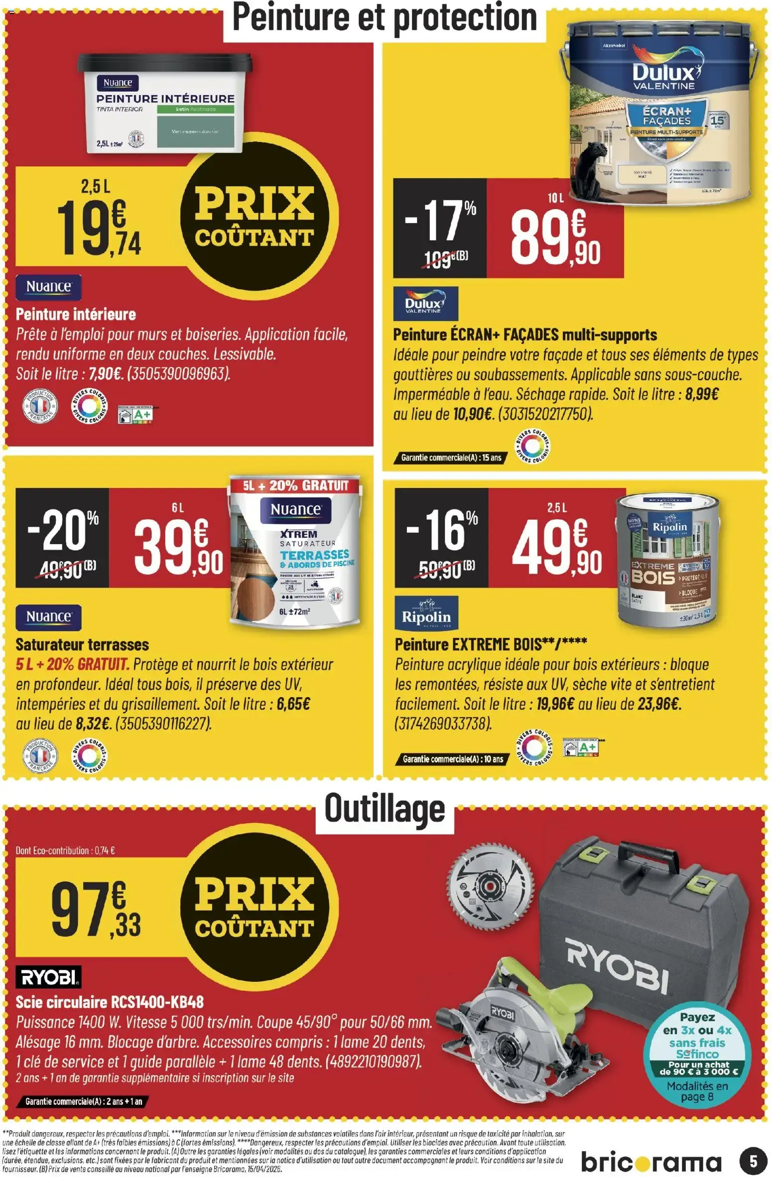 Bricorama catalogue à partir du 15/07/2026 - promo en ligne du 15 juillet au 26 juillet 2026 - Catalogue page 5