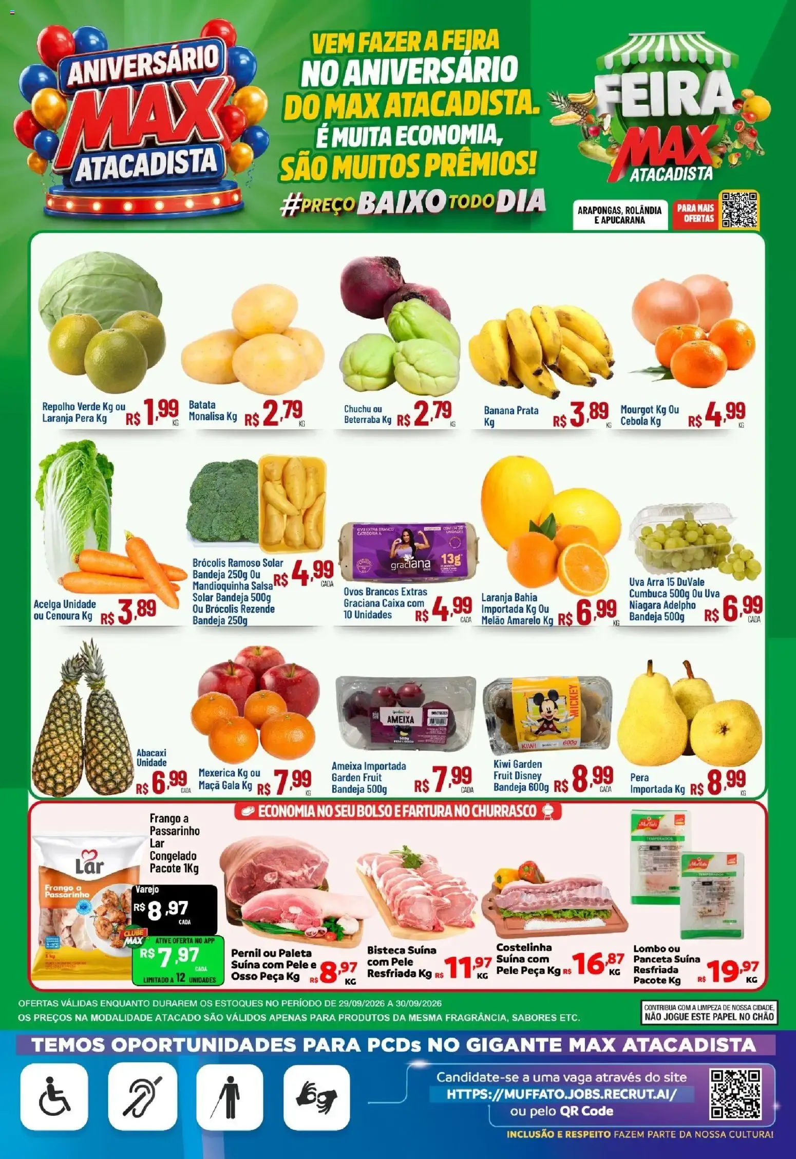 Encarte de Max Atacadista ofertas Feira de 29/09/2026 | Promoções Online 29 de setembro até 30 de setembro 2026 - Pagina 1