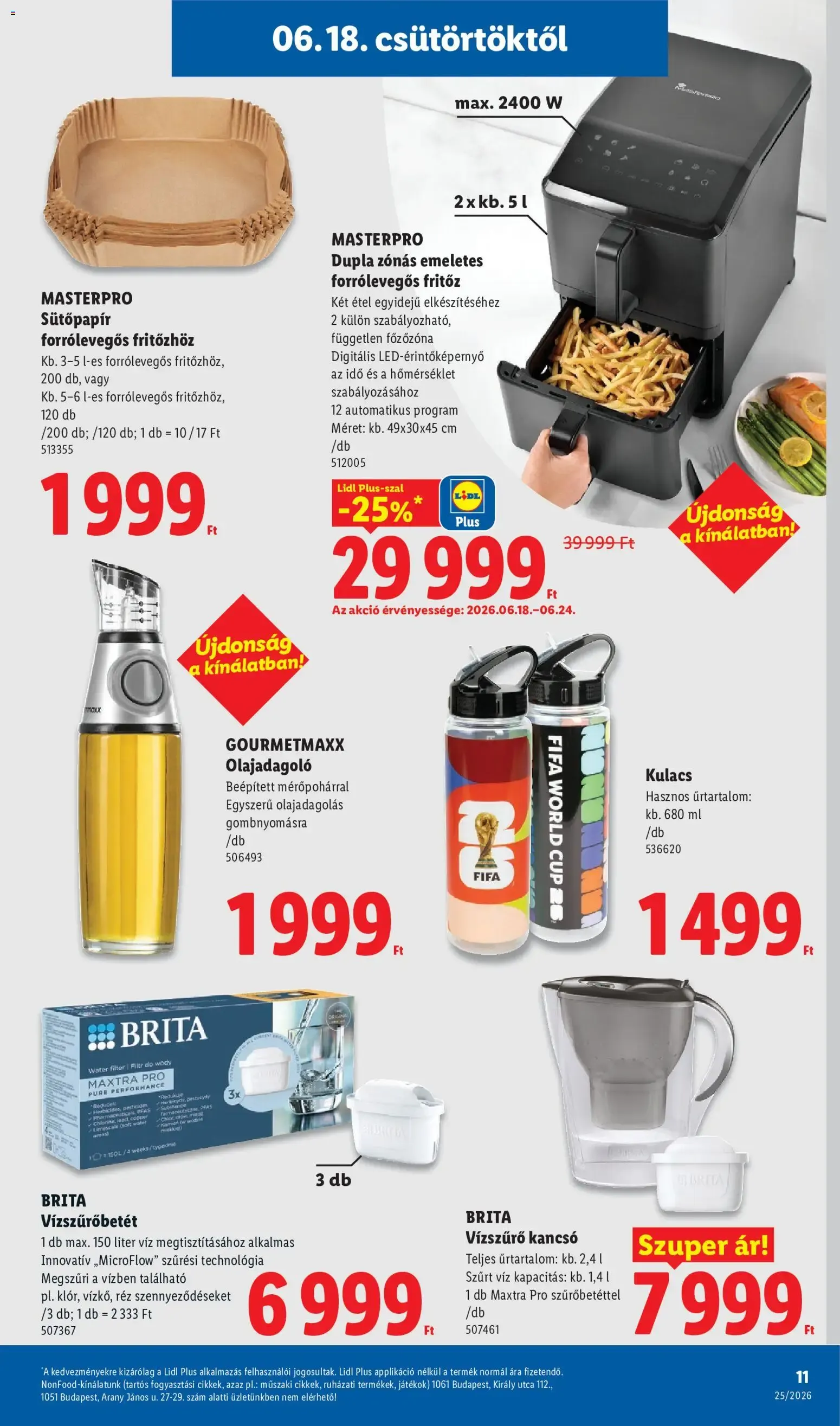 Katalógus Lidl Nonfood kínálatunk - 2026.06.18. -tól/töl > akció, lapozható szórólap 🛍️ június 18.-tól június 24.-ig 2026. - Oldal 11
