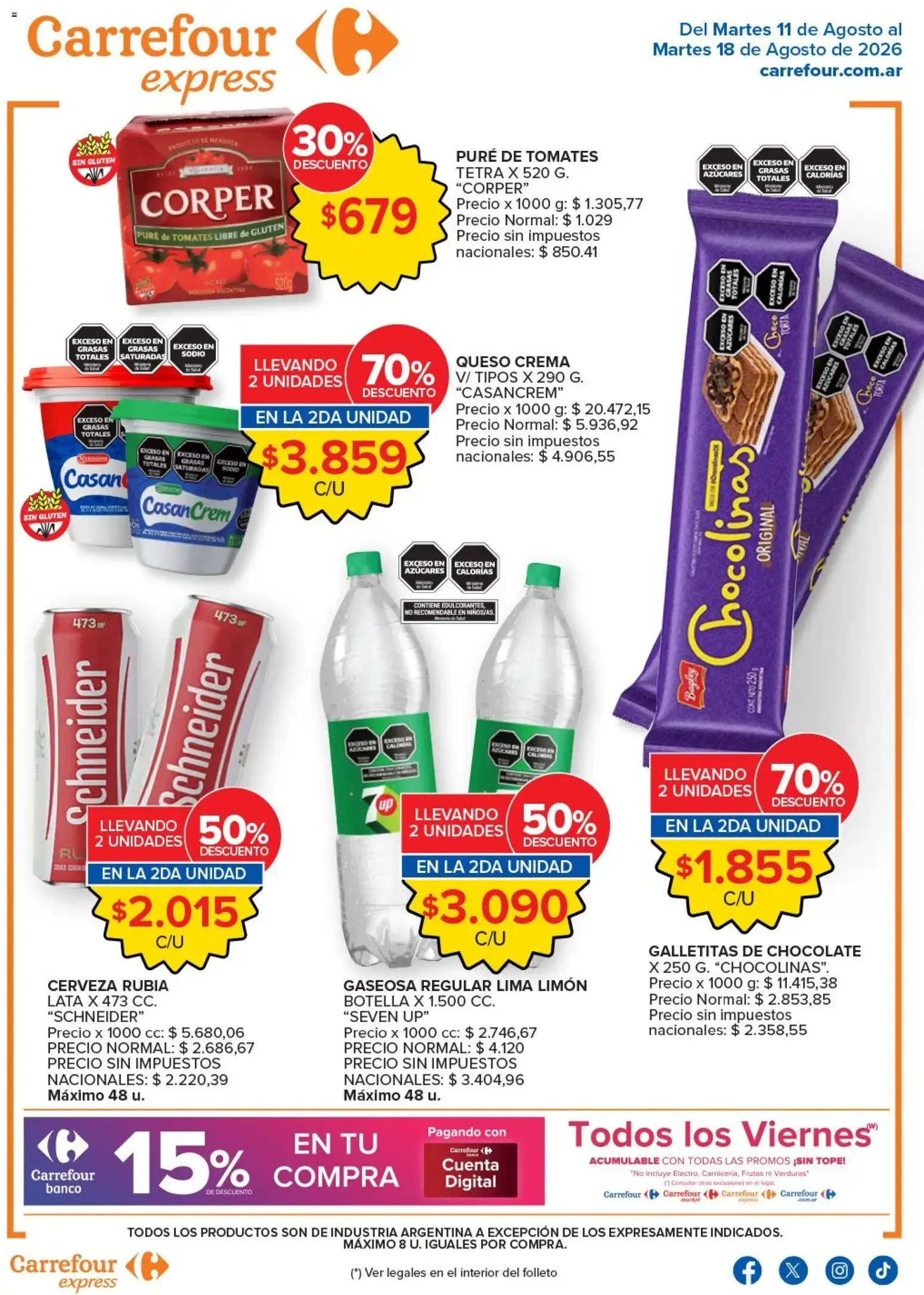 Carrefour Express Ofertas del 11/08/2026 - 18/08/2026