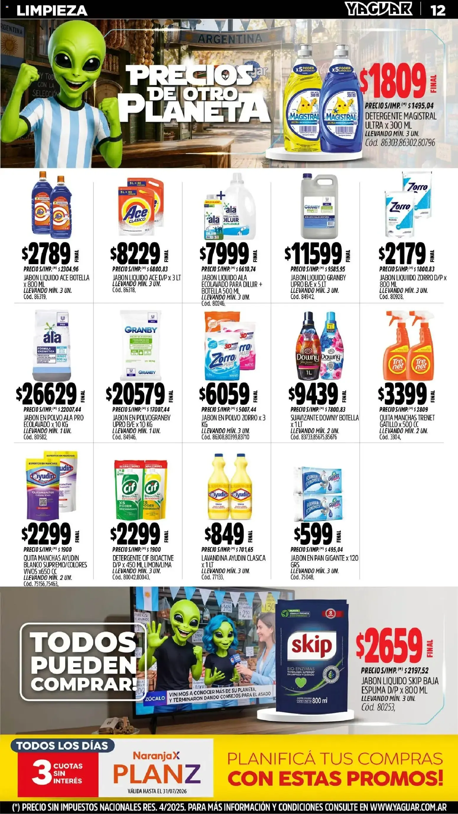 Ofertas de Yaguar - Oferta Semanal Santa Fé del 29/06/2026 - 04/07/2026 29 de junio al 5 de julio 2026 - Página 13 del catálogo