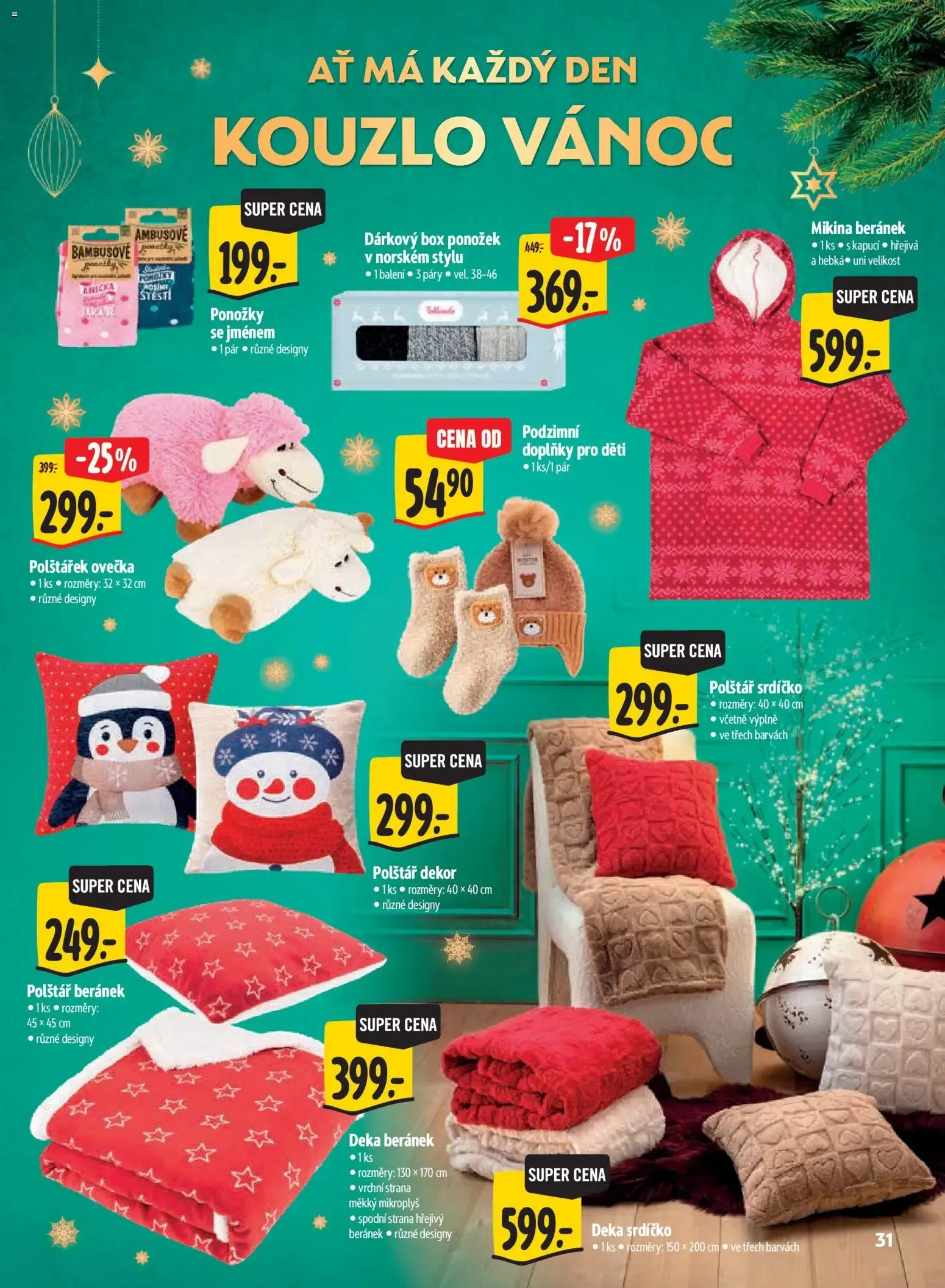 Albert leták - Hypermarket Kouzlo Vánoc od 29.10.2026 - Akční leták - 29. října 17. listopadu 2026 - Page 31