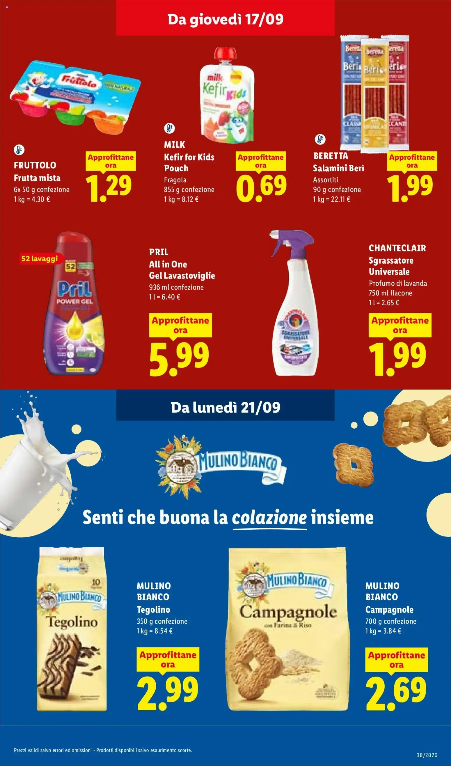 Lidl XXL Grande formato, grande convenienza y Mega Offerte da 17 settembre a 23 settembre di 2026 - Pagina del volantino 19