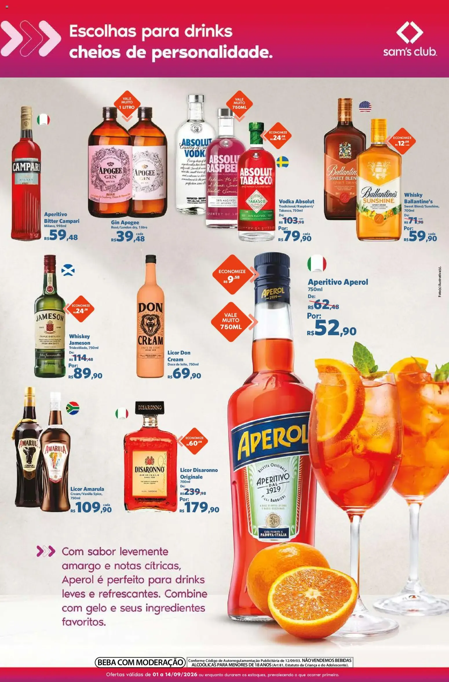 Encarte de Sam's Club ofertas Sabores para Brindar de 01/09/2026 | Promoções Online 1 de setembro até 14 de setembro 2026 - Pagina 3