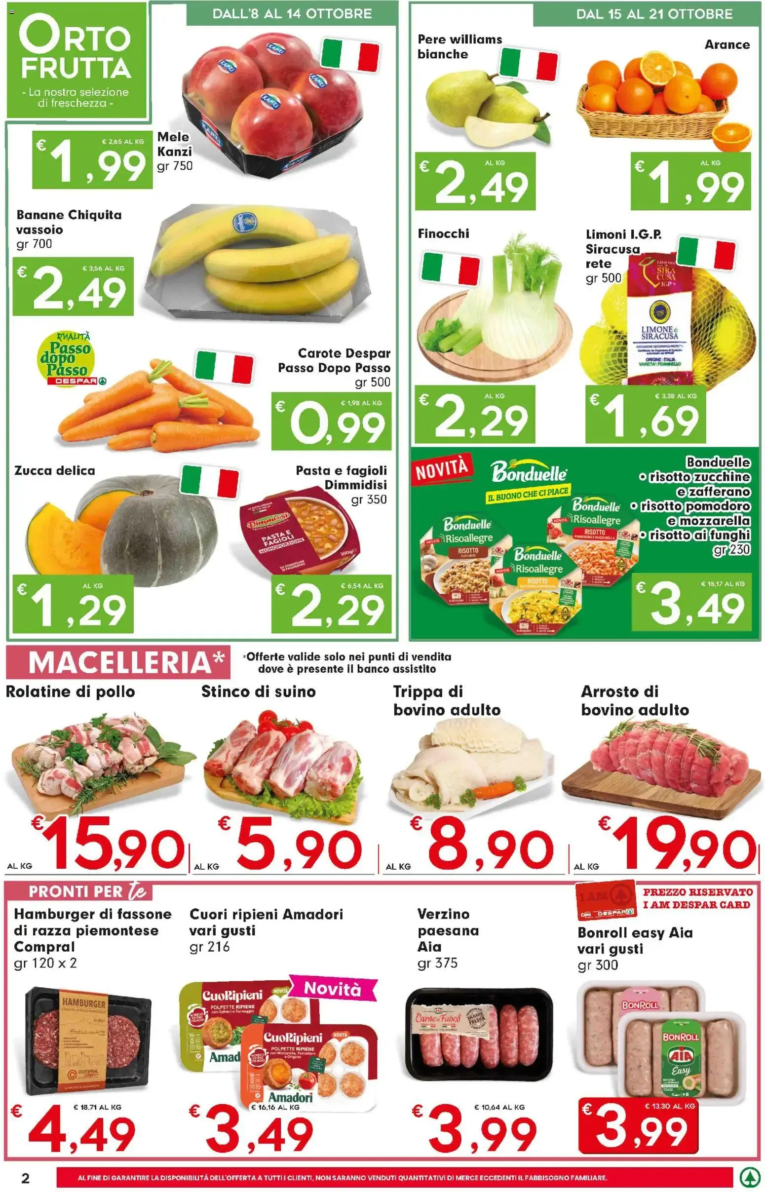 Despar: Scontatissimi da 8 ottobre a 21 ottobre di 2026 - Pagina del volantino 2