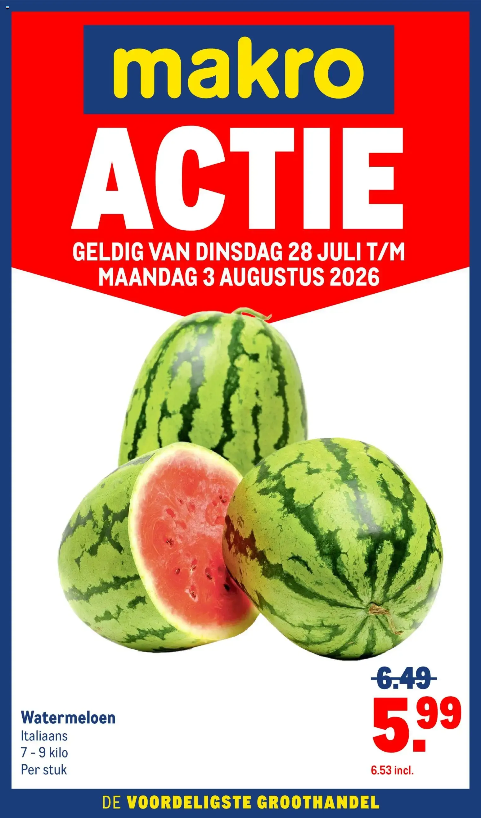 Makro Actie van 28 juli tot 3 augustus 2026 - Folder pagina 1