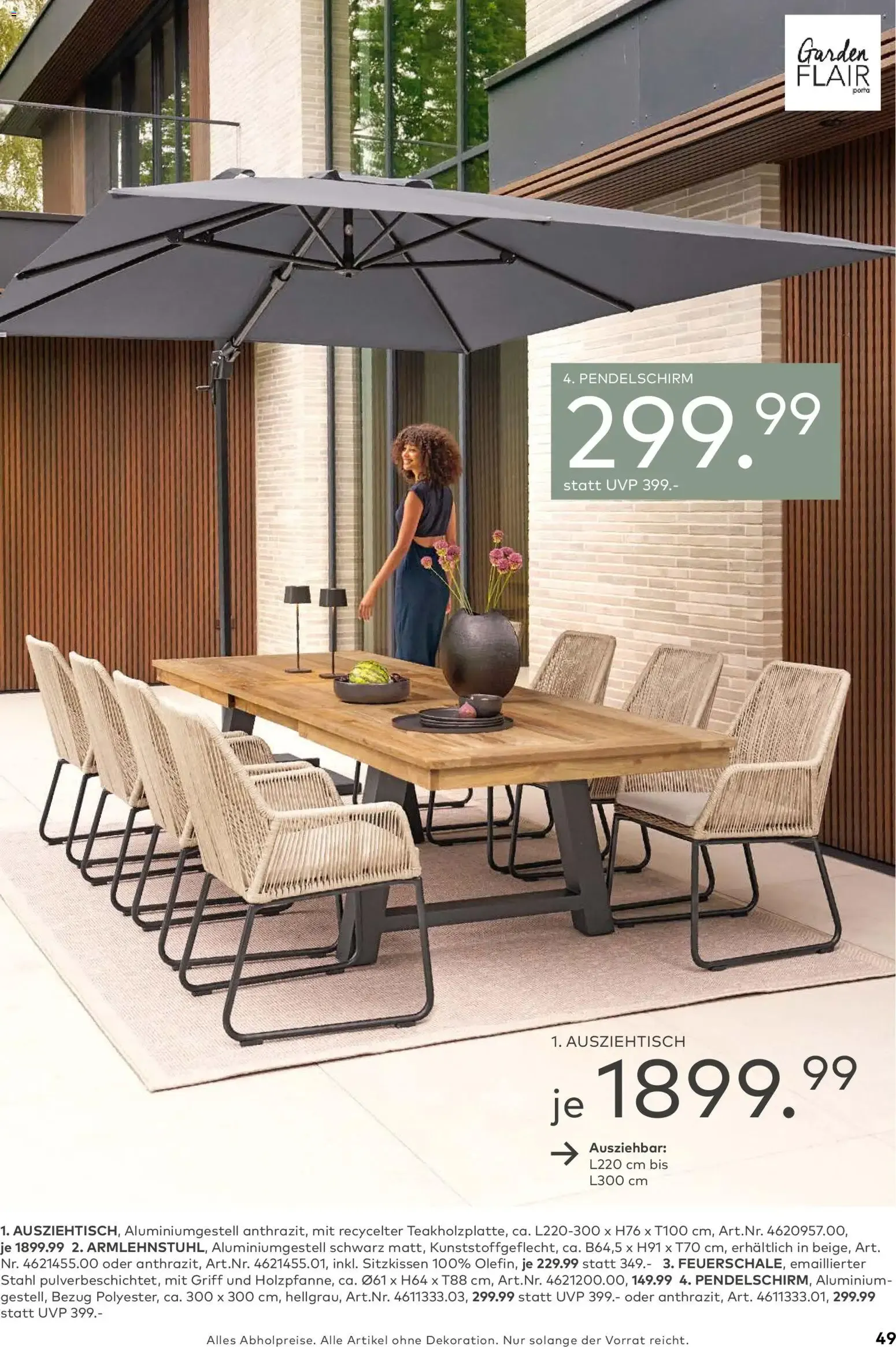 Porta! Gartenmöbel Katalog (ab 01.03.2026) zum Blättern von 1. März bis 31. August 2026 - Prospekt seite 48