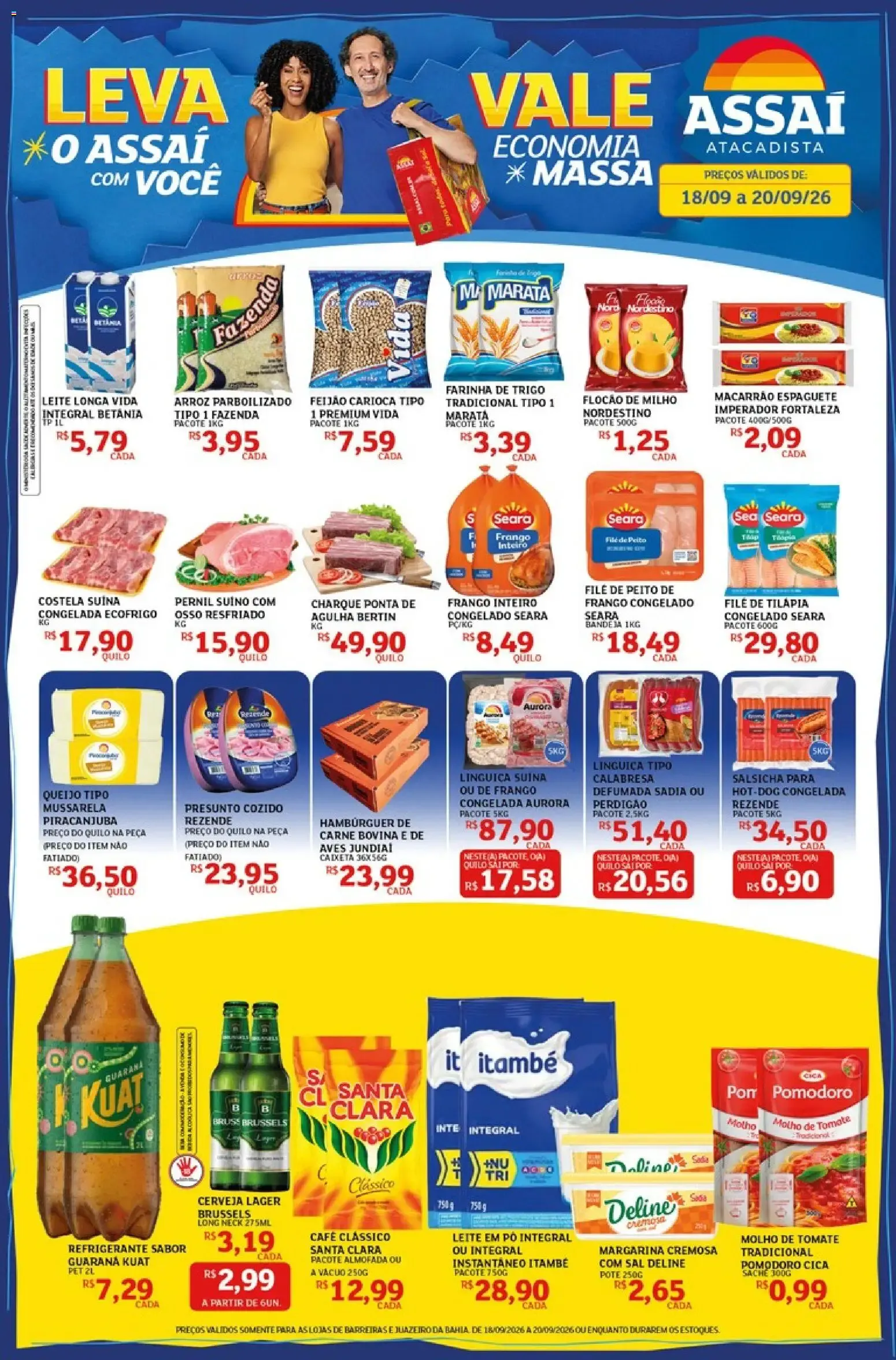 Encarte de Assaí Atacadista ofertas - BA de 18/09/2026 | Promoções Online 18 de setembro até 20 de setembro 2026 - Pagina 1