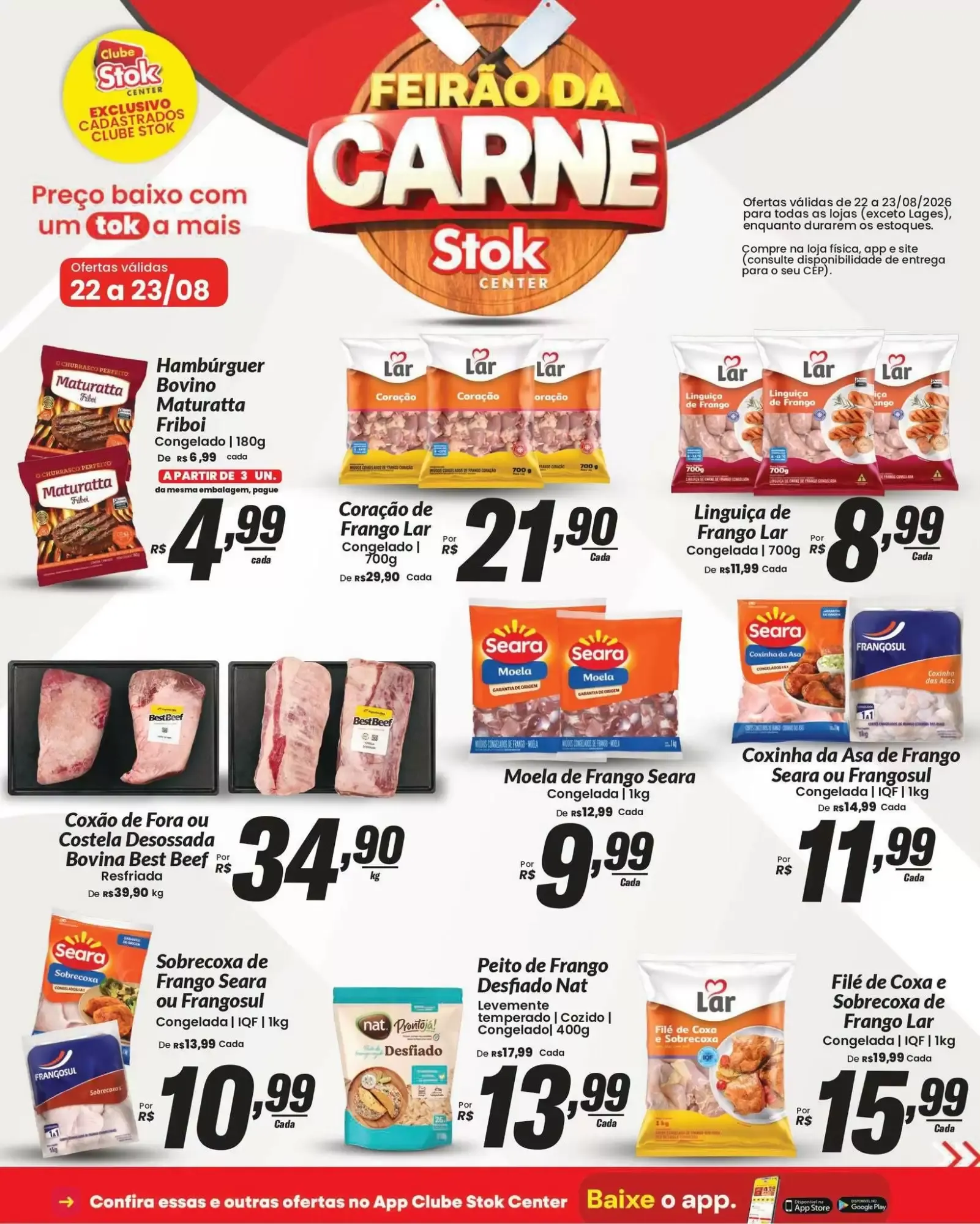 Encarte de Feirão da Carne Stok Center 22 de agosto até 23 de agosto 2026 - Pagina 2