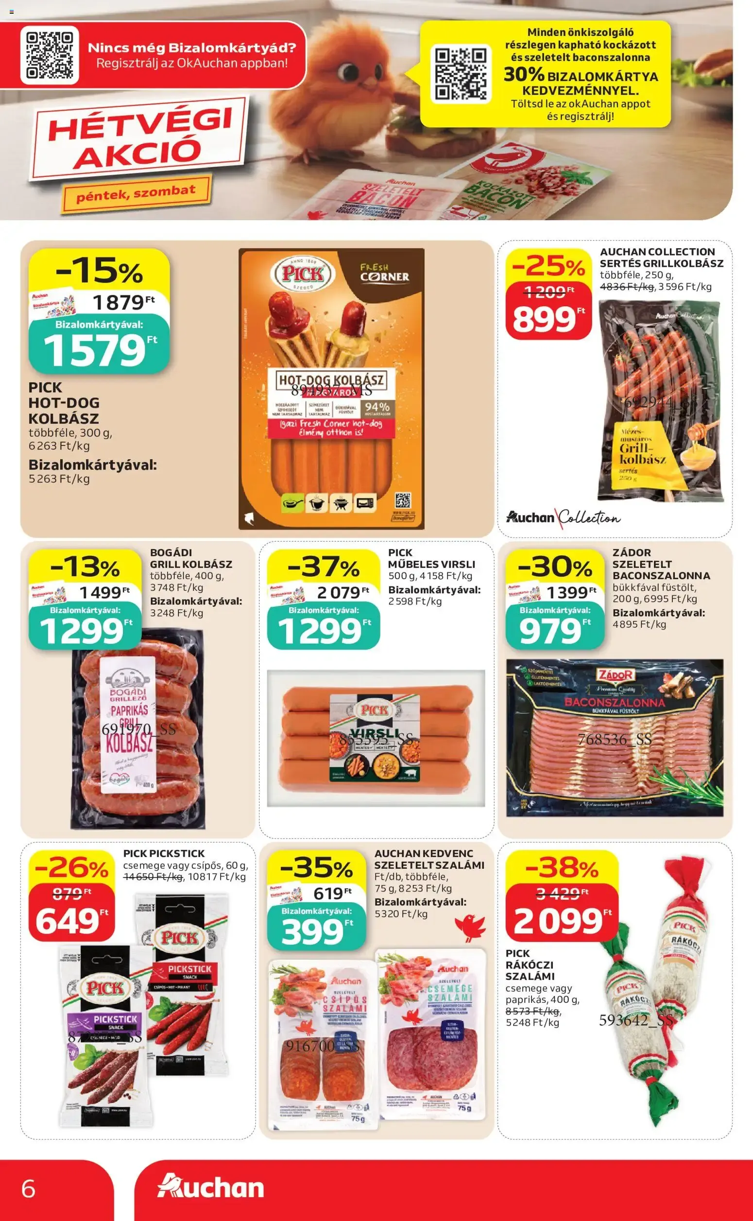 Katalógus Auchan Szupermarket akciós újság - 2026.06.18. -tól/töl > akció, lapozható szórólap 🛍️ június 18.-tól június 24.-ig 2026. - Oldal 6