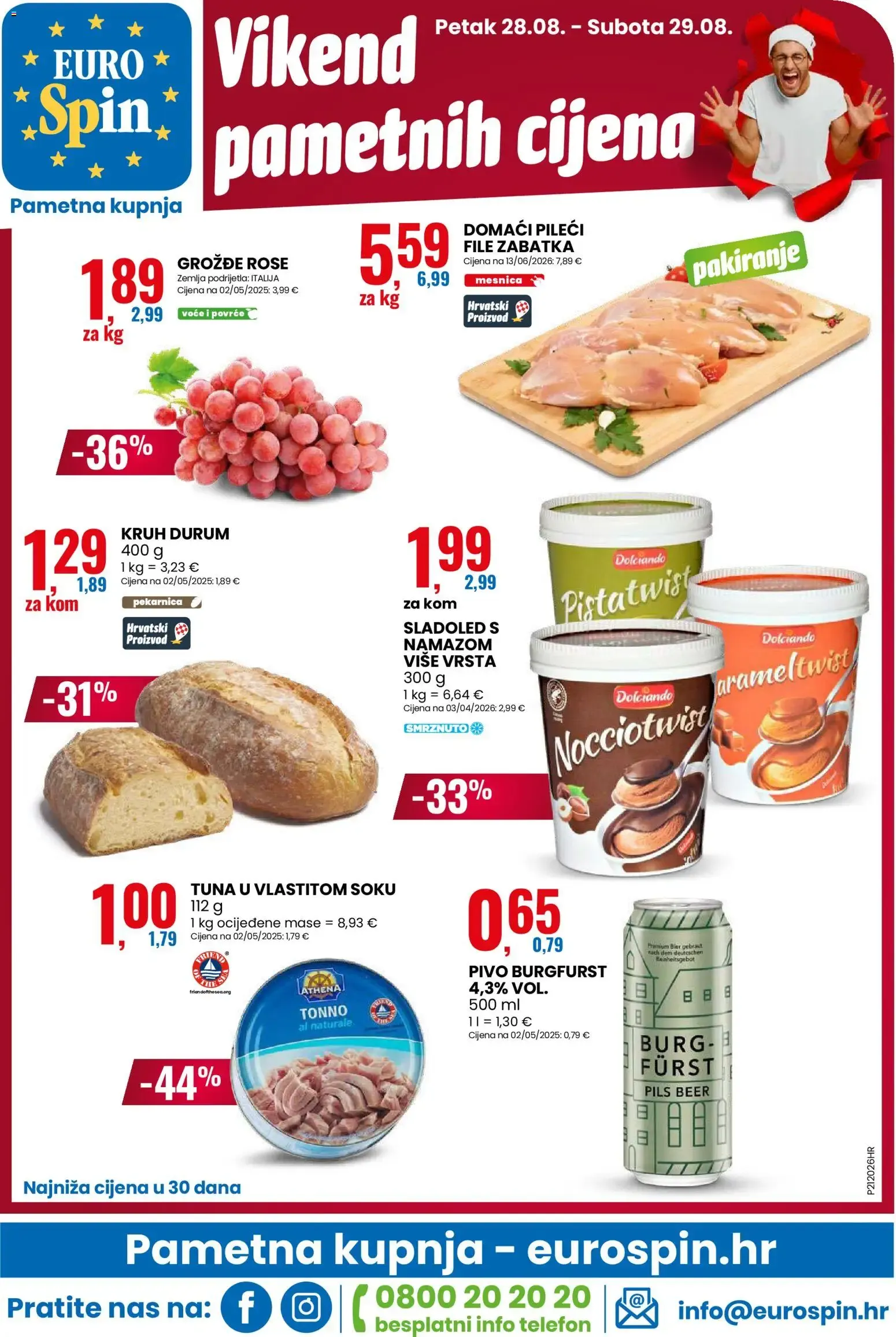 Katalog Eurospin Katalog novi od 26.08.2026 na listanje > letak digitalni od 26. kolovoza do 1. rujna 2026. - Pregled Stranica 16