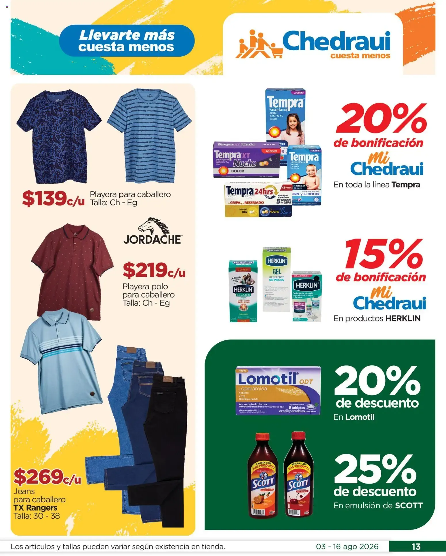 Catálogo de Llegan los ofertones del verano Chedraui 3 de agosto al 16 de agosto 2026 - Pagina 13