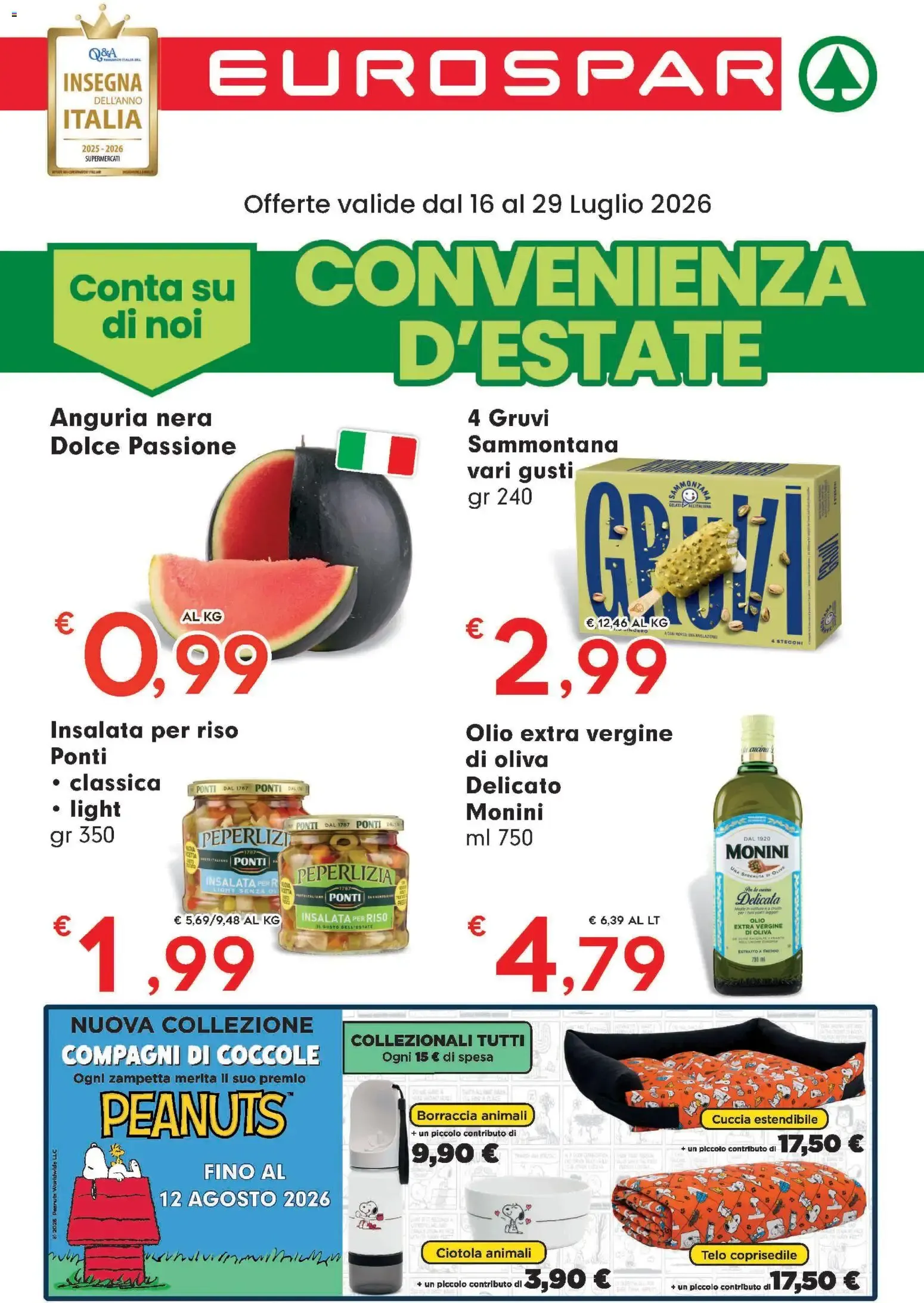 Nuovo Eurospar volantino dal 16/07/2026 > offerte anteprima 🛍️ da 16 luglio a 29 luglio di 2026 - Pagina del volantino 1
