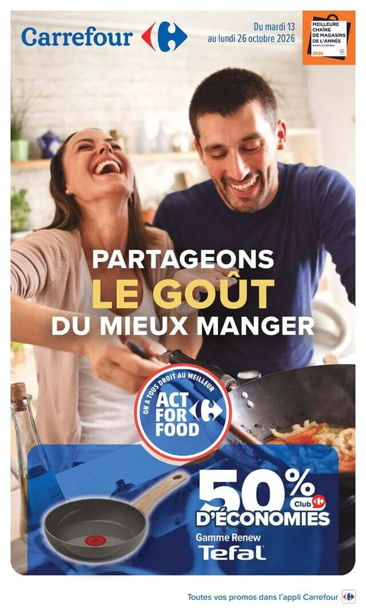 PARTAGEONS LE GOÛT DU MIEUX MANGER du 13 octobre au 26 octobre 2026 - Catalogue page 1