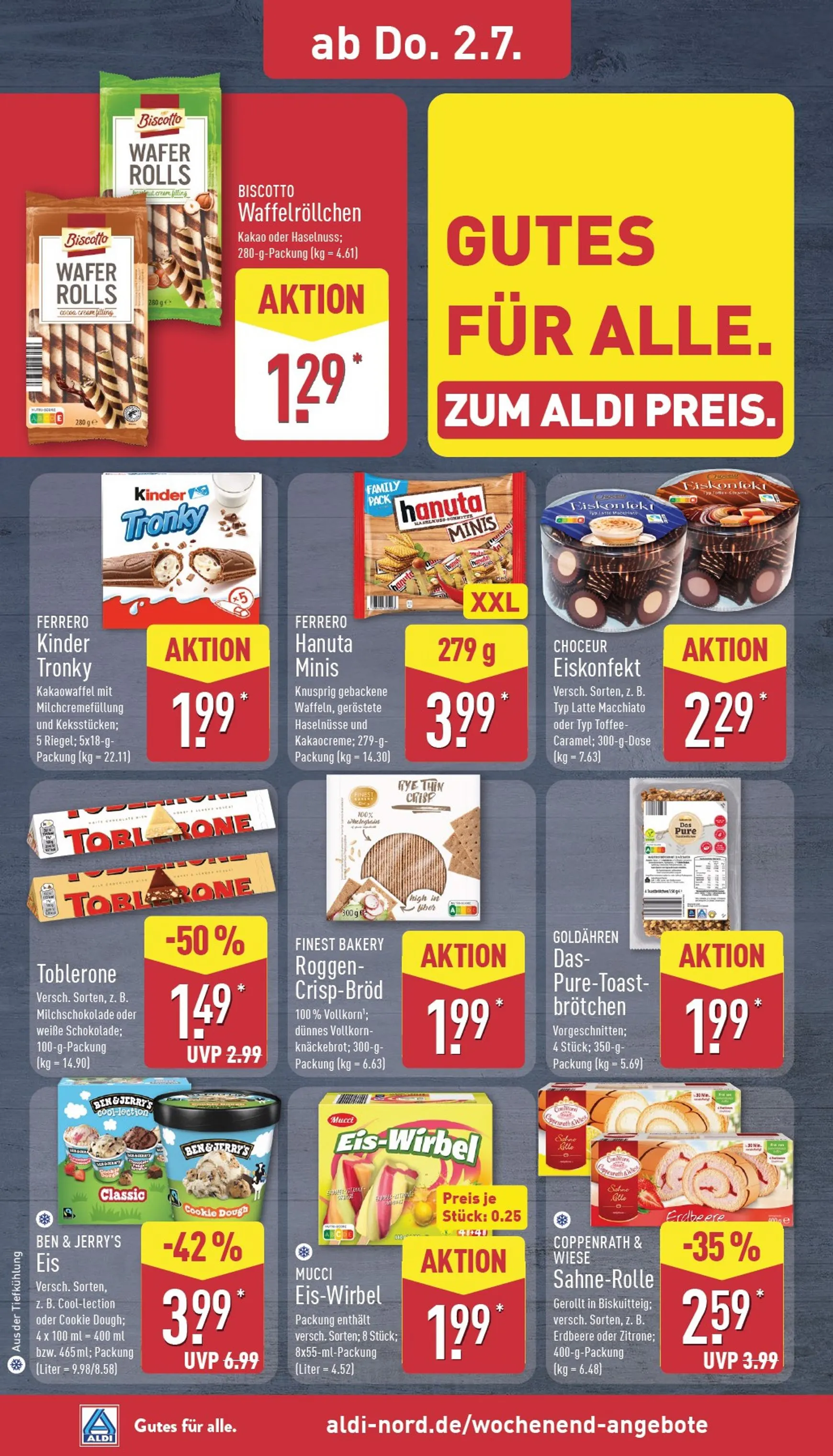 ALDI NORD Prospekt – von Montag 29.06.2026 bis Samstag 04.07.2026 von 29. Juni bis 4. Juli 2026 - Prospekt seite 34