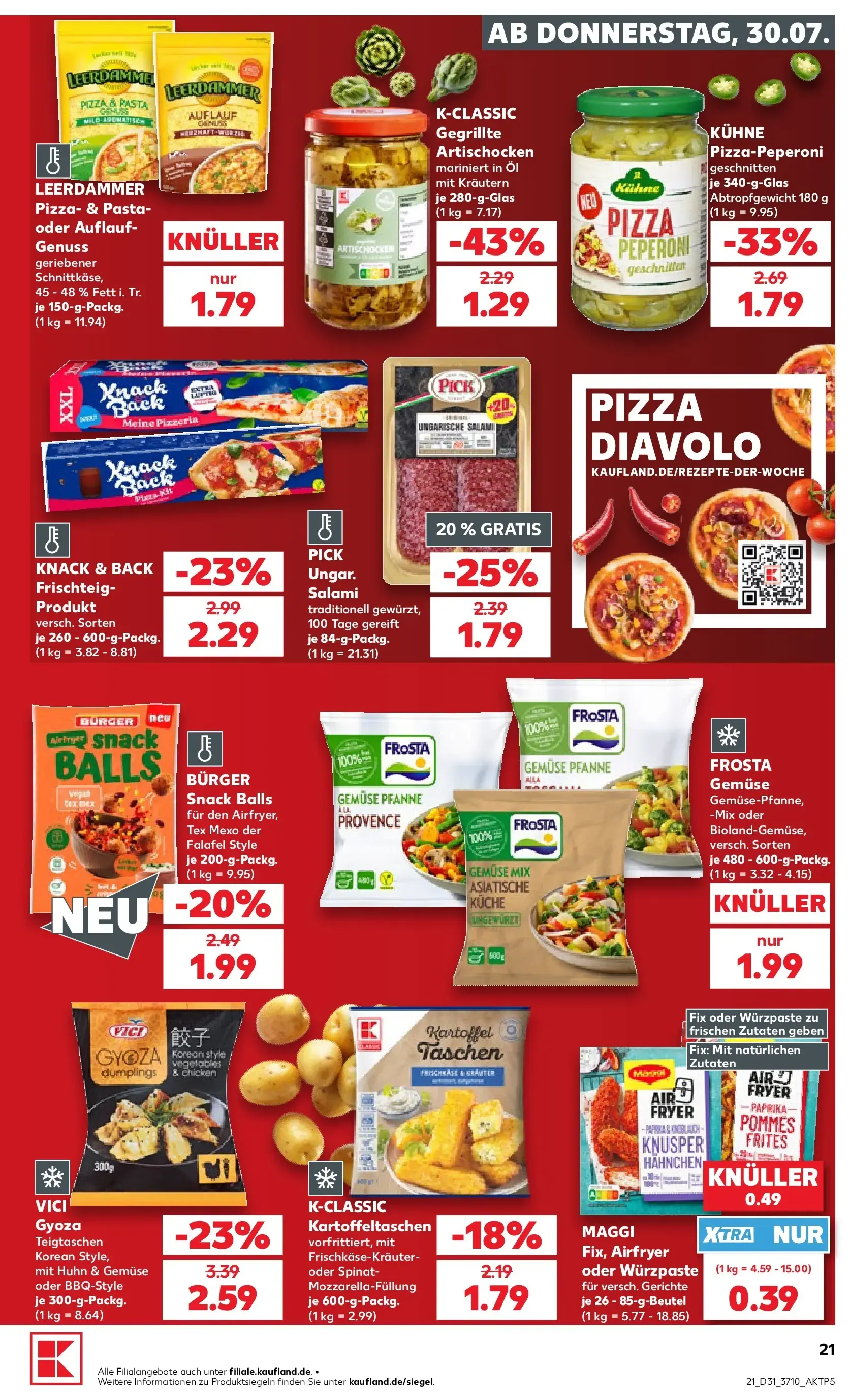 Prospekt Kaufland ab 30.07.2026 » Angebote Online zum Blättern von 30. Juli bis 5. August 2026 - Prospekt seite 21