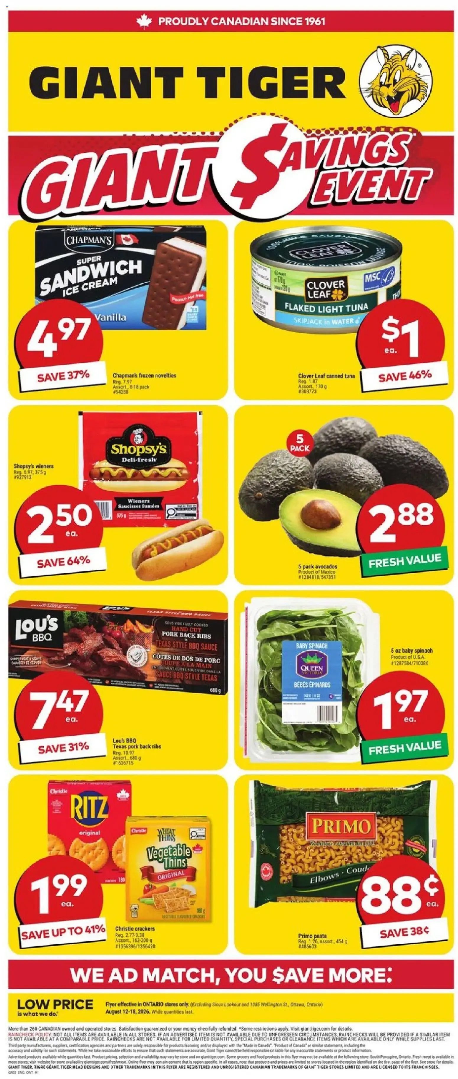 Giant Tiger Flyer | from Aug 12, 2026 | Weekly deals from August 12 to August 18 2026 - flyer page 1