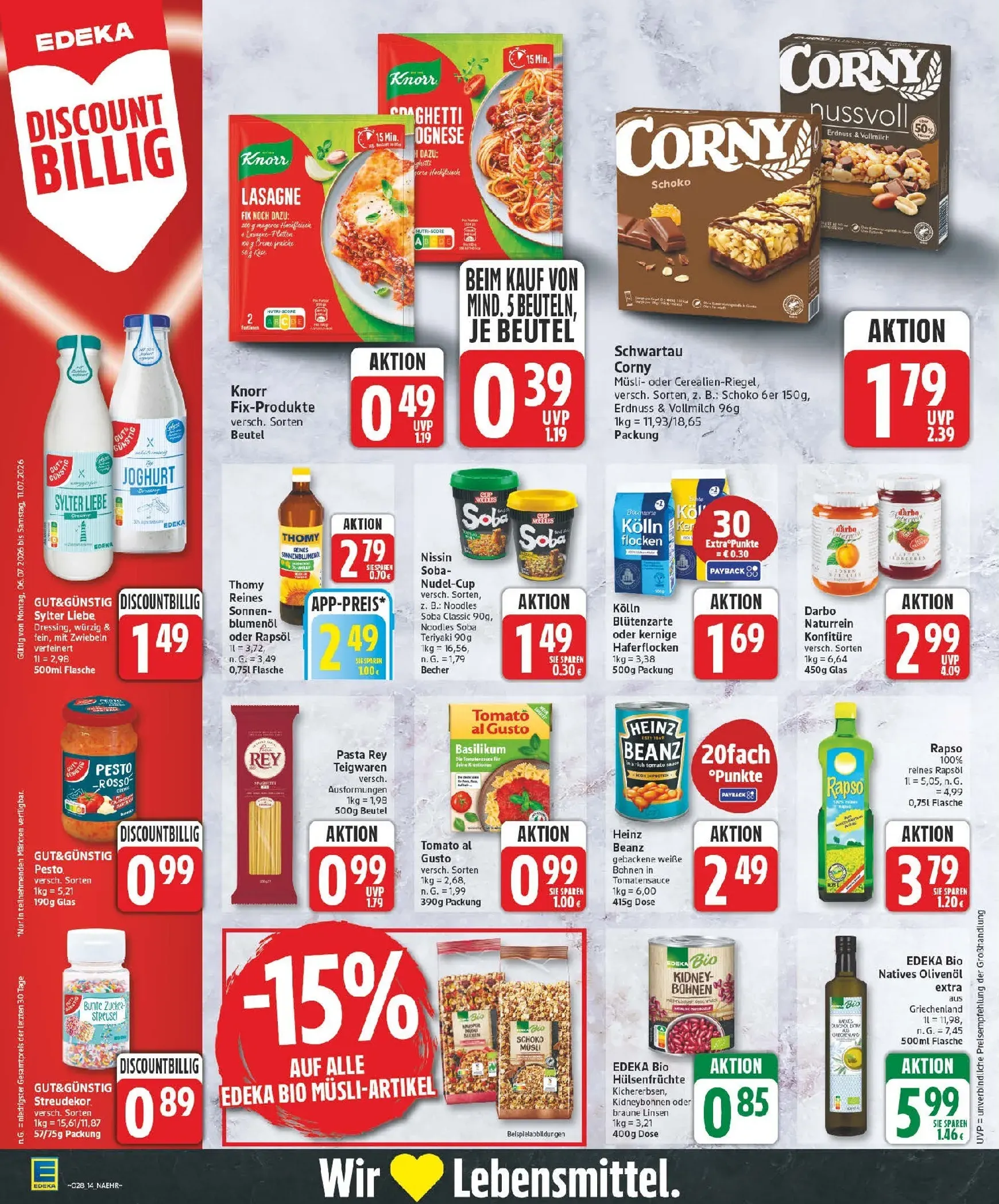 Edeka Prospekt – von Montag 06.07.2026 bis Samstag 11.07.2026 von 6. Juli bis 11. Juli 2026 - Prospekt seite 14