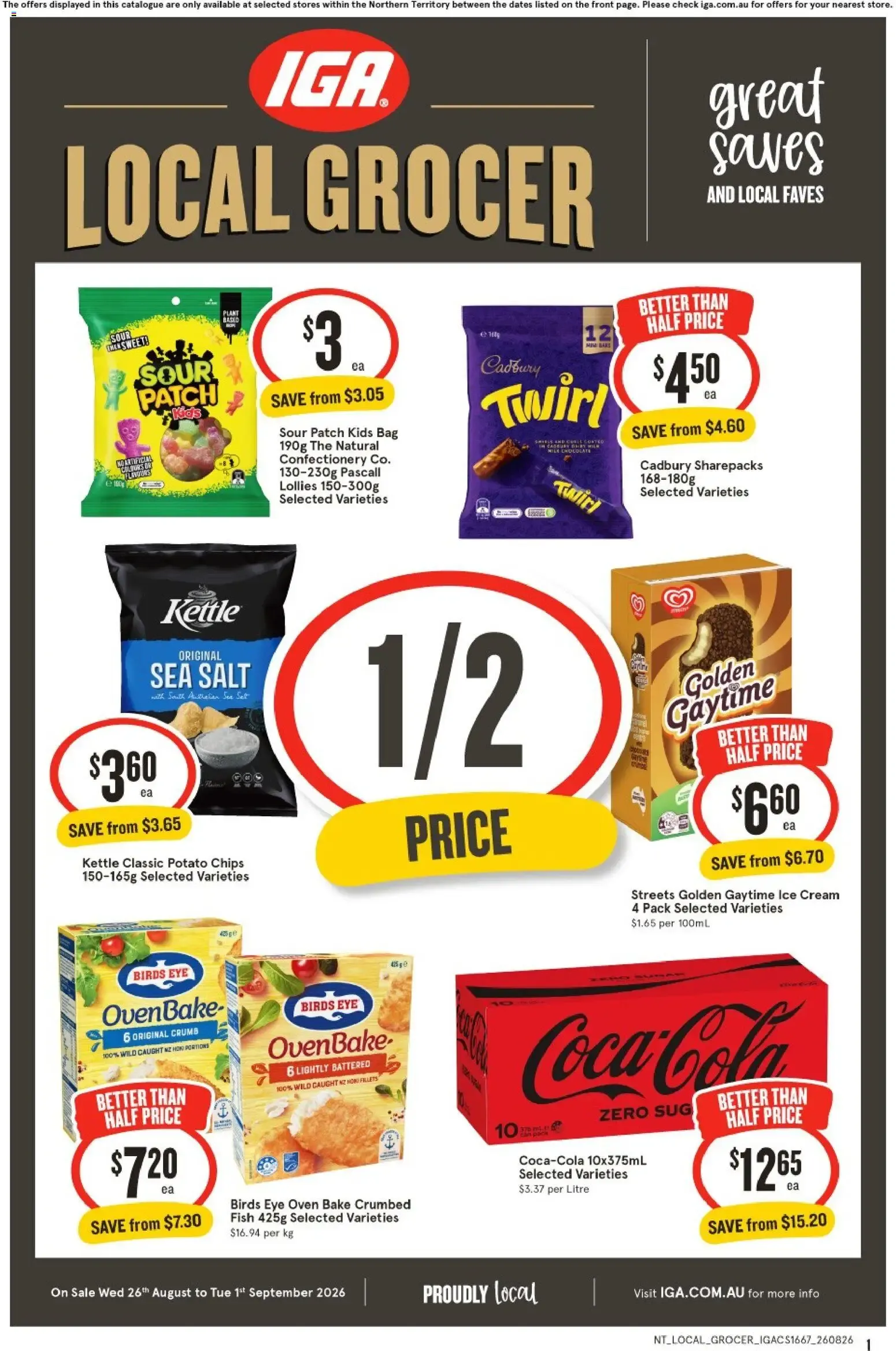 IGA catalogue valid from 26/08/2026 > Online Australia - Catalogue valid from 26 August to 1 September 2026 - page 1
