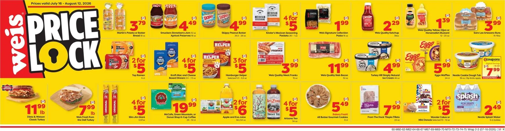 Weekly ad Weis PRICE LOCK - Extended Savings from July 16 to August 12 2026 - Page 2