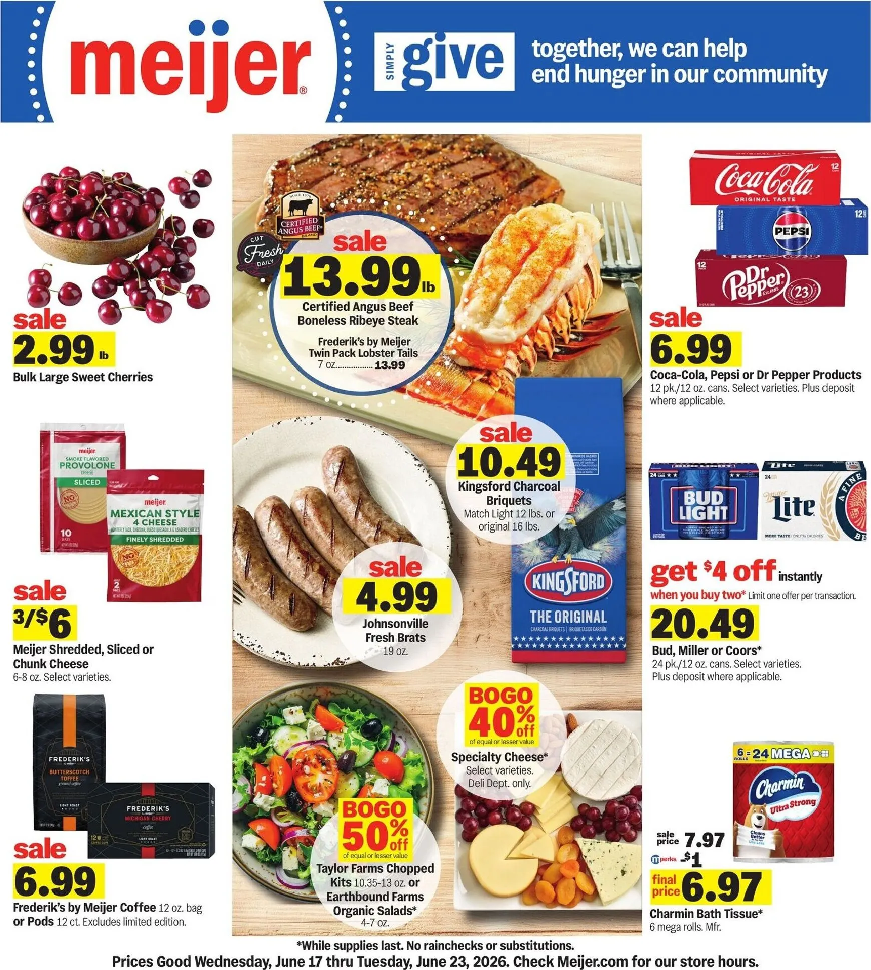 Weekly ad Current Meijer leaflet valid from Wednesday 06/17/2026 to Tuesday 06/23/2026 from June 17 to June 23 2026 - Page 1