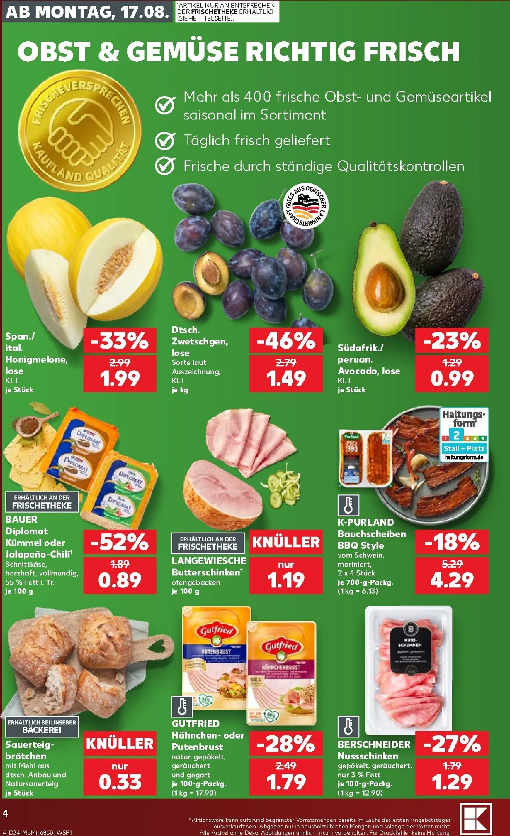 Kaufland - Richtig Sparen Prospekt nächste Woche – von Montag 17.08.2026 bis Mittwoch 19.08.2026 von 17. August bis 19. August 2026 - Prospekt seite 4