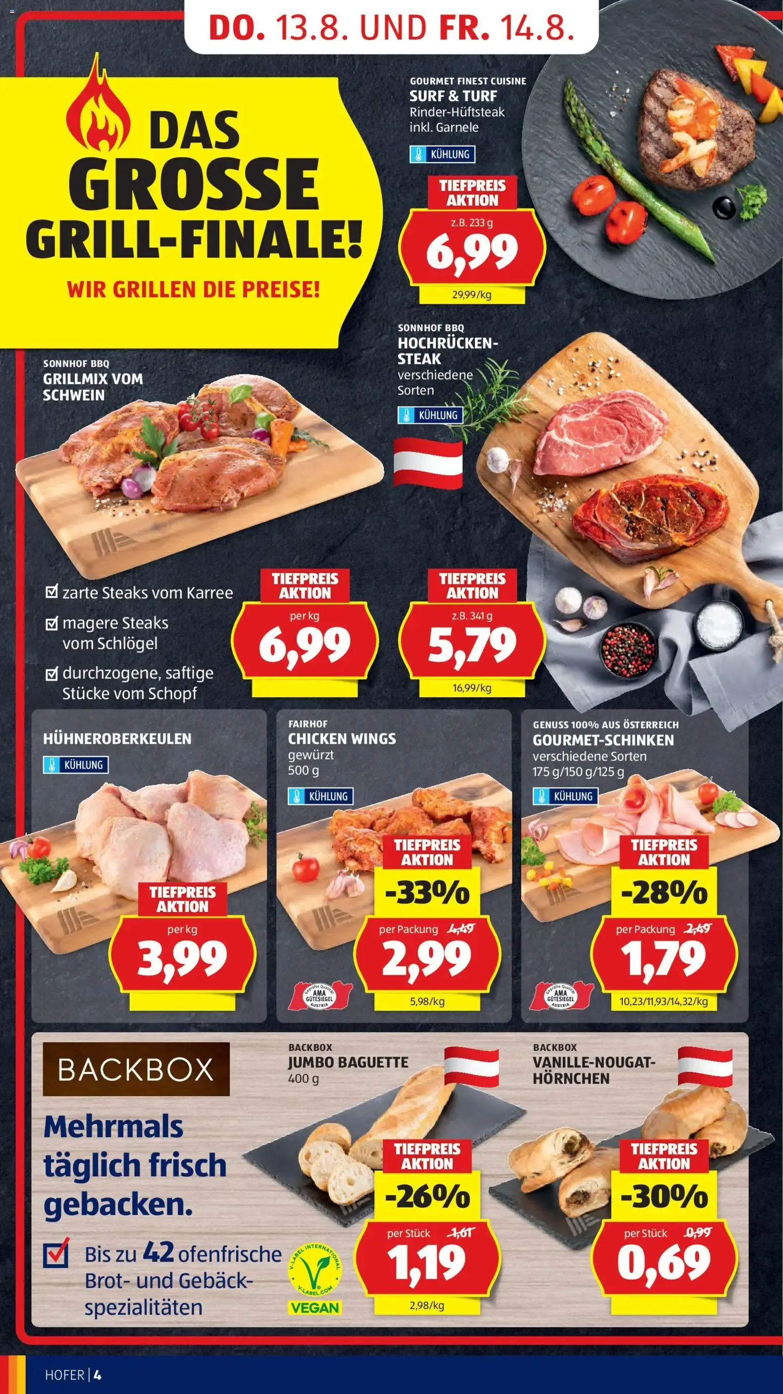 Hofer Flugblatt del 12 al 20 de Agosto - Gran Final de Parrillada y Ofertas von 12. August bis 20. August 2026 - Flugblätt seite 14