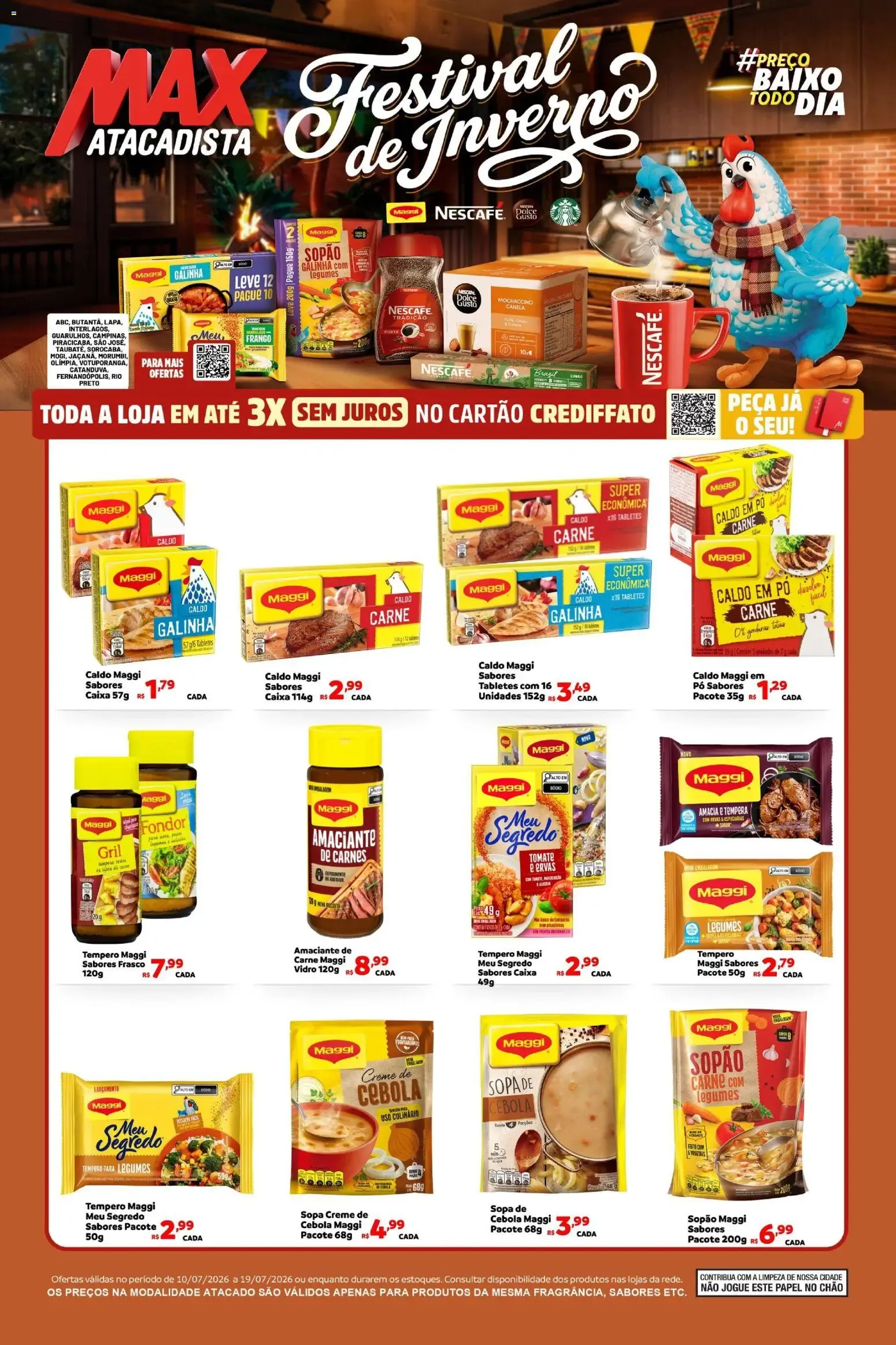 Encarte de Max Atacadista ofertas Festival de Inverno de 10/07/2026 | Promoções Online 10 de julho até 19 de julho 2026 - Pagina 1